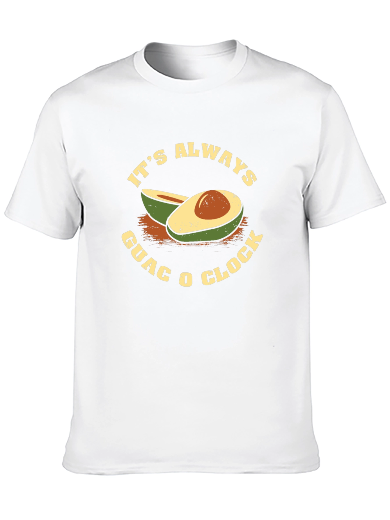 Black It's Always Guac O Clock Black T-Shirt view 10