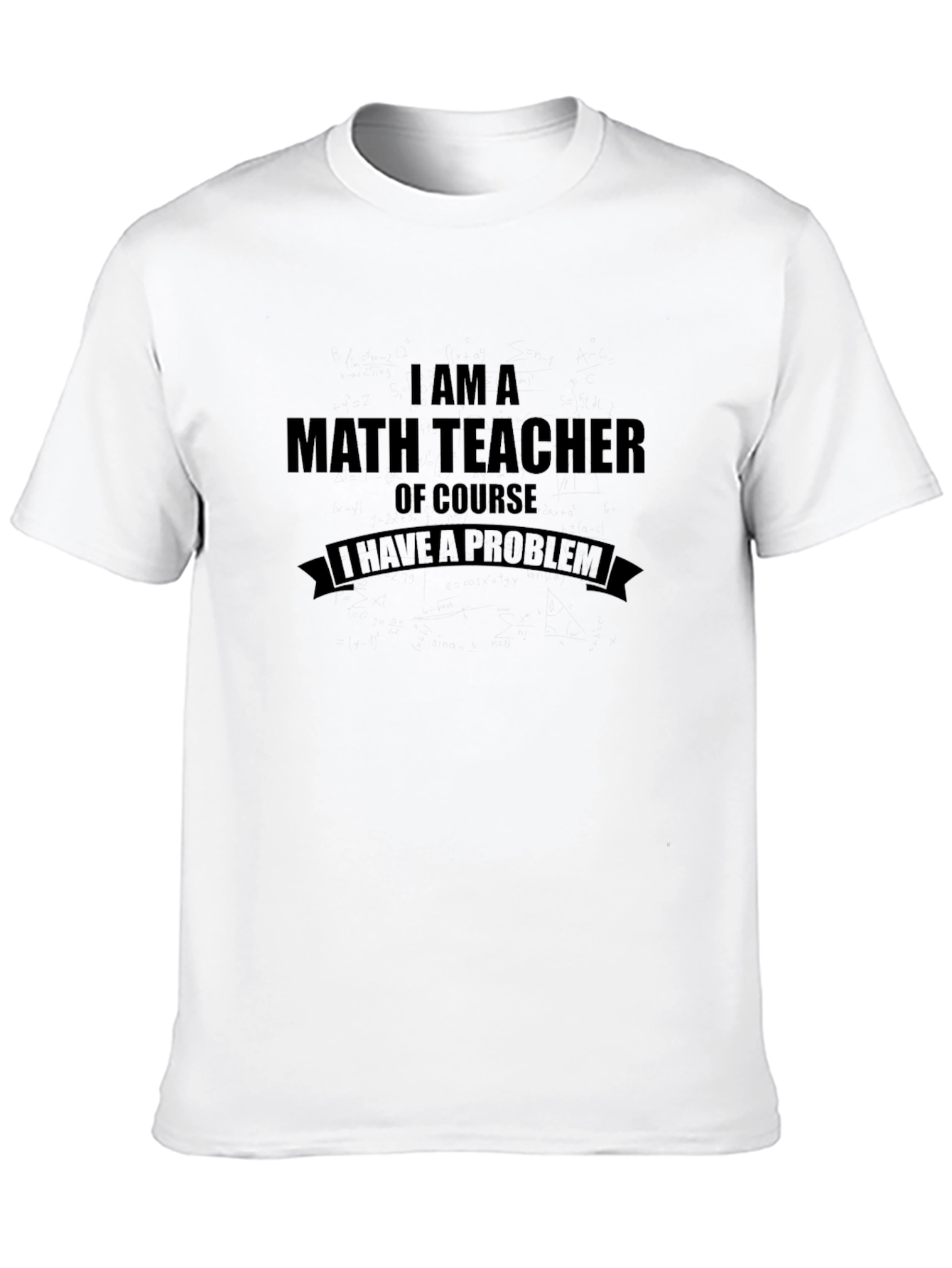 Black Math Teacher Humor Tee - Problem Solving Shirt view 10