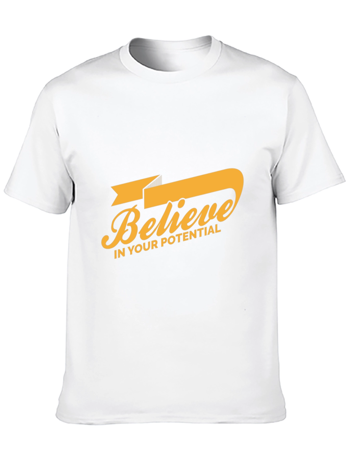 Black Believe in Your Potential Graphic Tee view 10