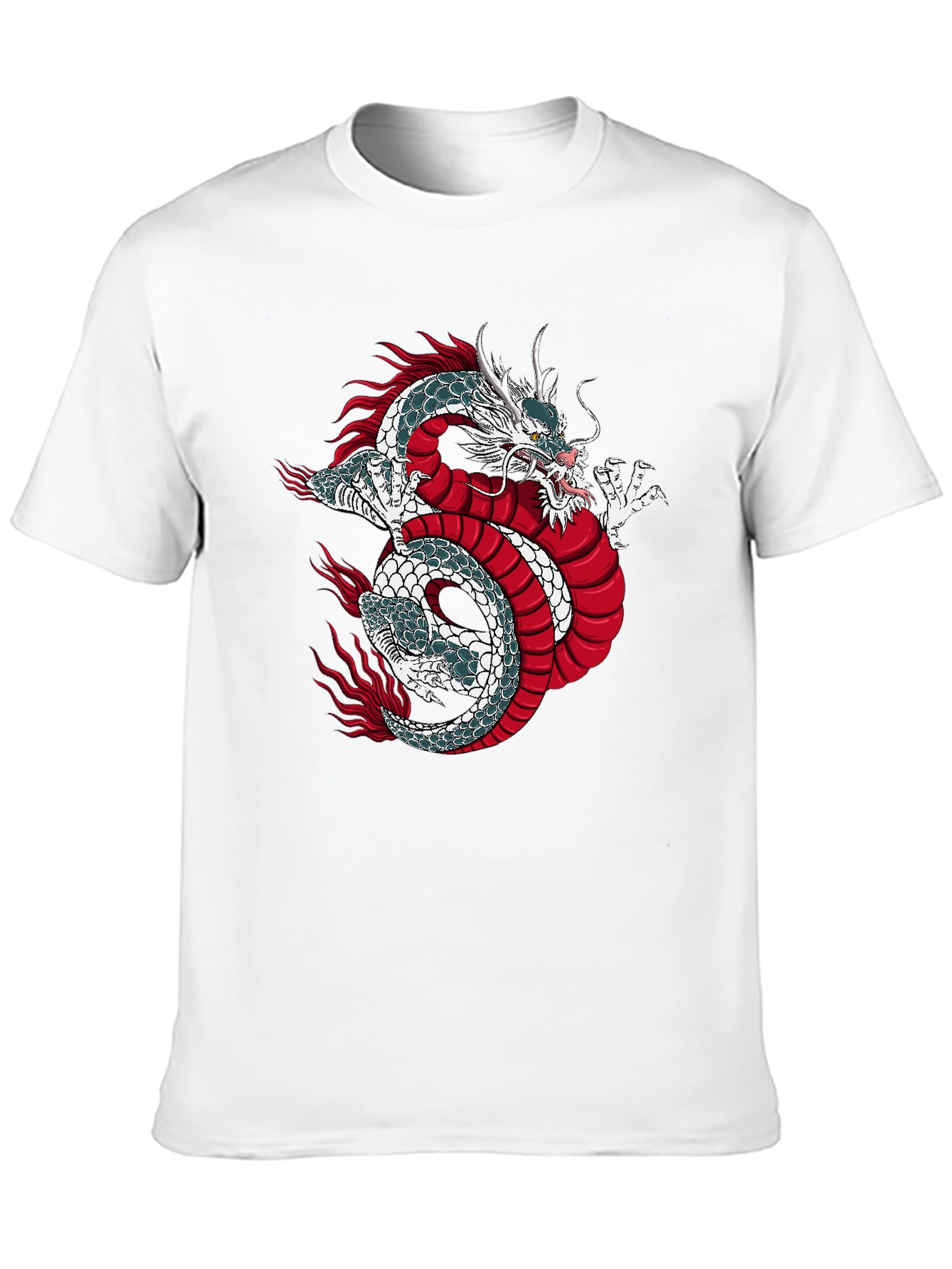 Black Dragon Graphic Print Black T-Shirt view 10