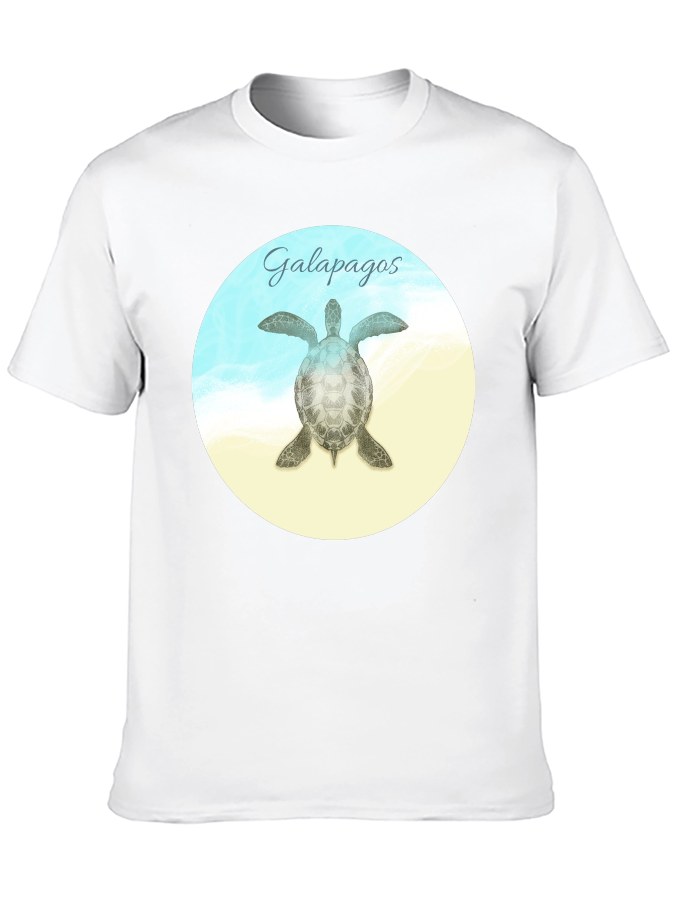 Black Galapagos Turtle Graphic T-Shirt view 10
