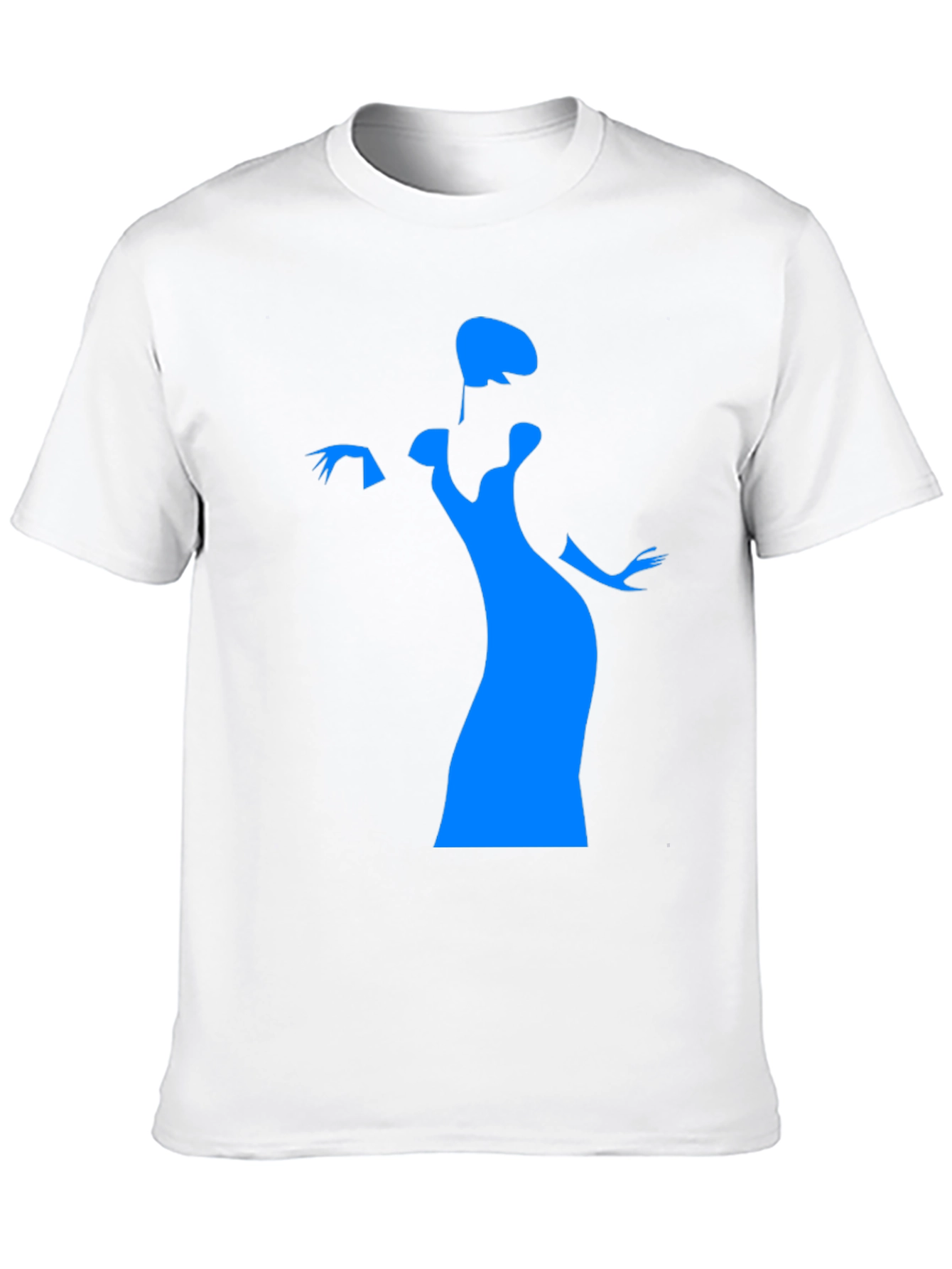 Black Elegant Silhouette Graphic T-Shirt view 10