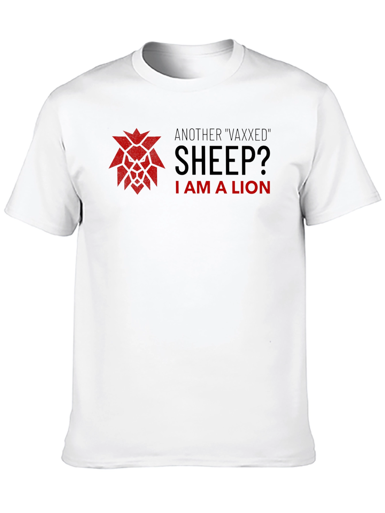 Black I am a Lion T-shirt - Anti-Vax Statement view 10