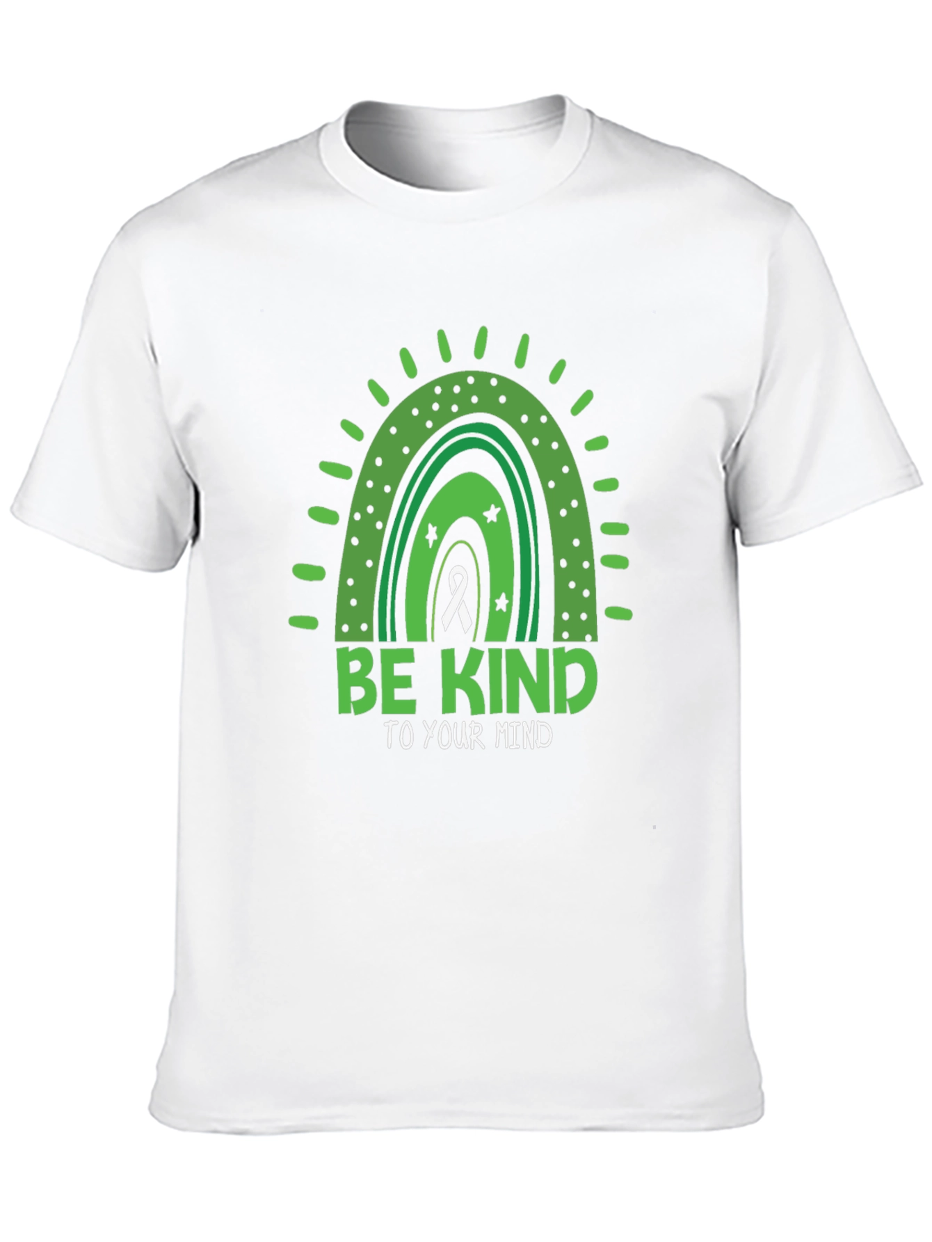 Black Be Kind To Your Mind Mental Health T-Shirt view 10