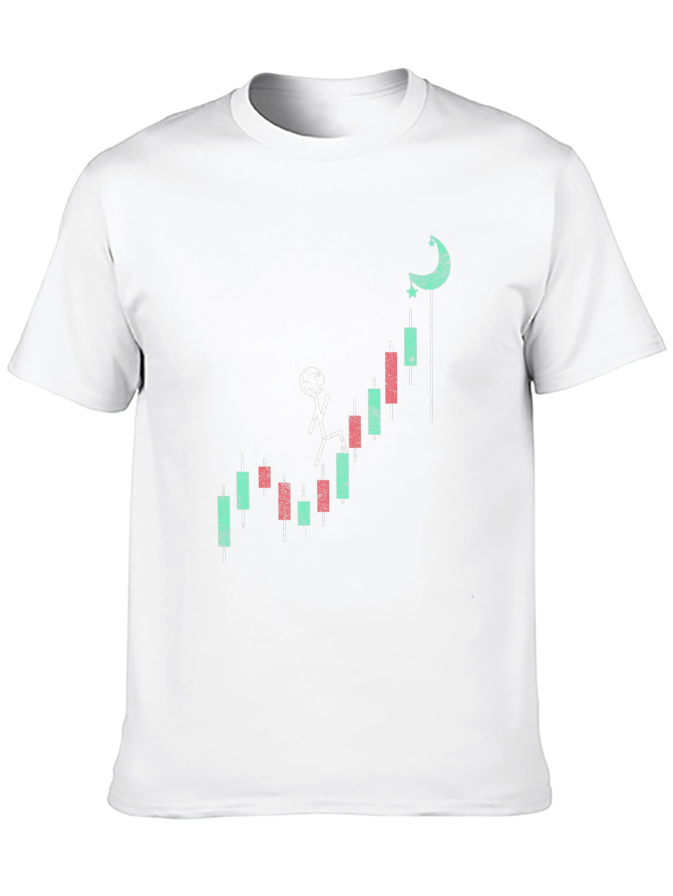 Black Stock Climb T-Shirt - Black Cotton Blend Graphic Tee view 10