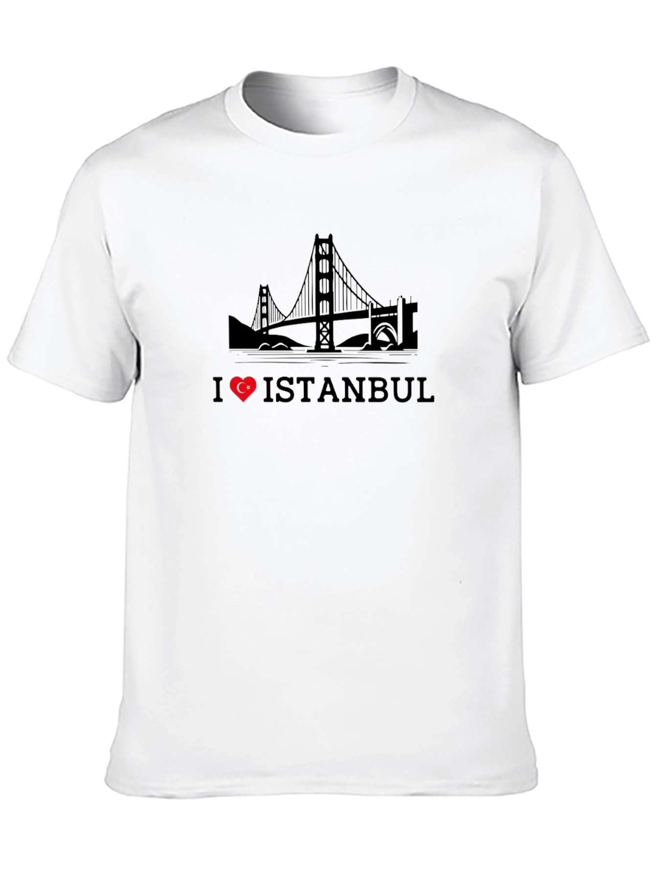 Black I Love Istanbul Black Graphic Tee view 10
