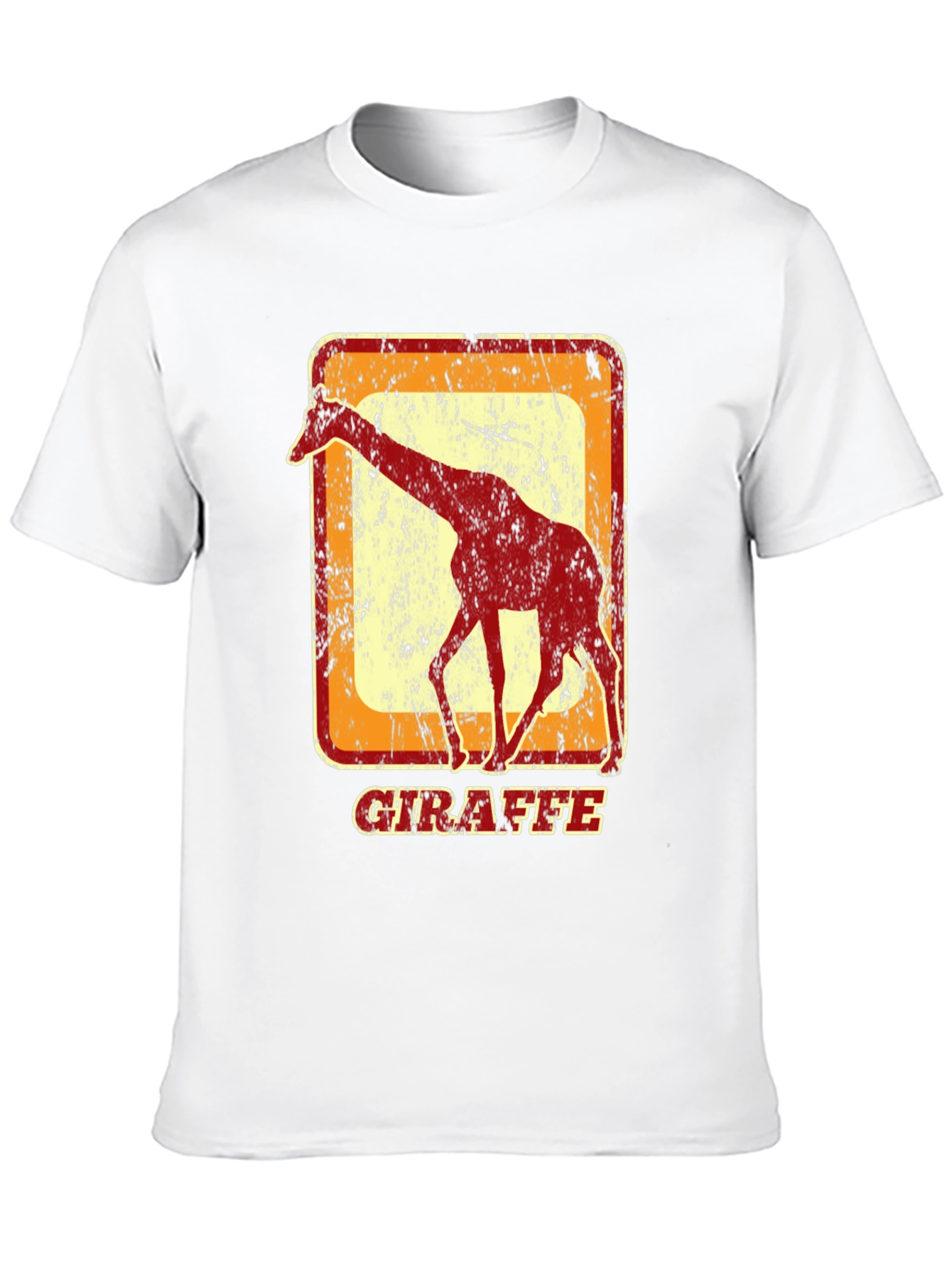 Black Vintage Giraffe Graphic T-Shirt - Cool Animal Tee view 10
