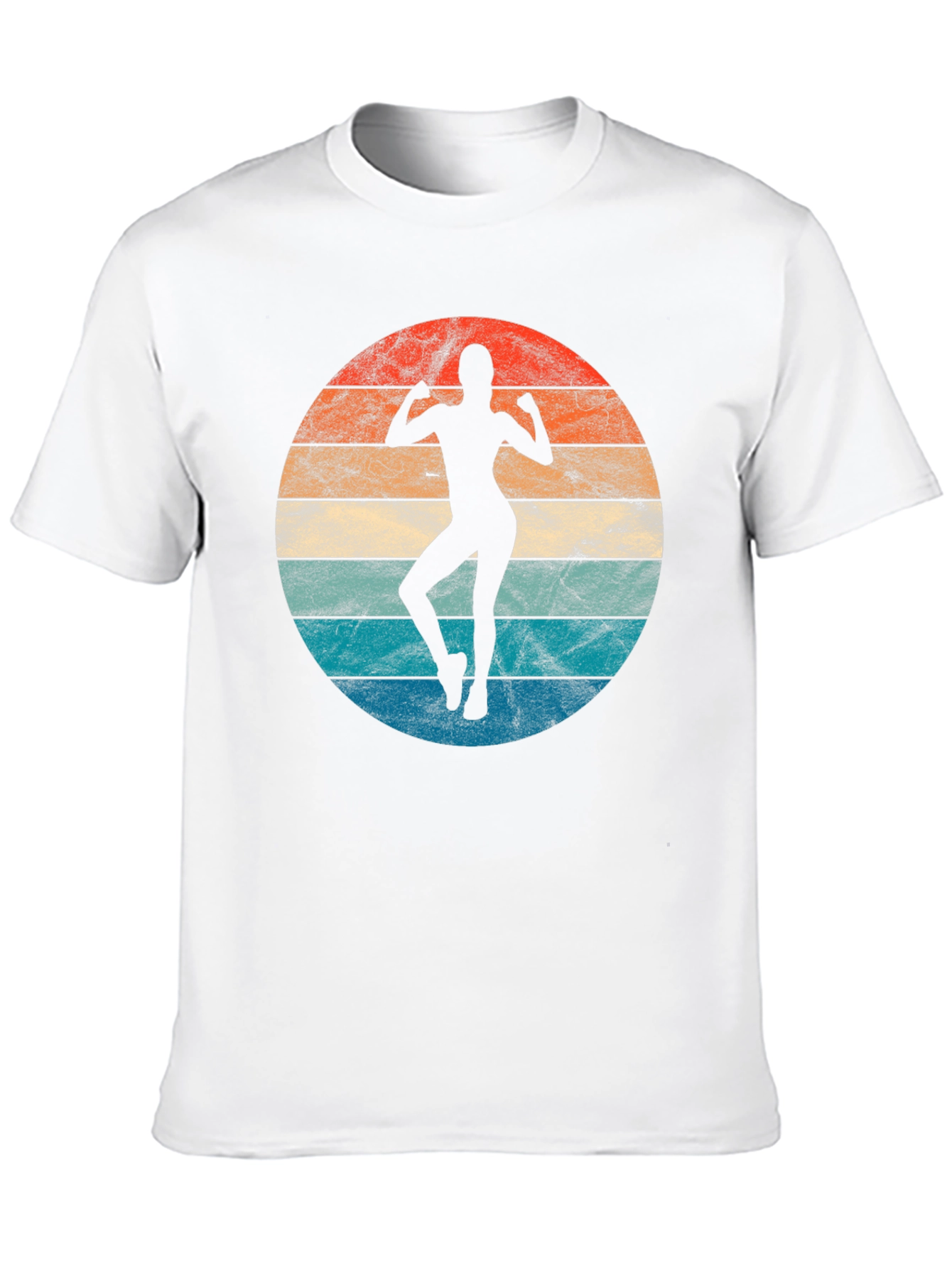 Black Retro Fitness T-Shirt - Gym Workout Tee view 10