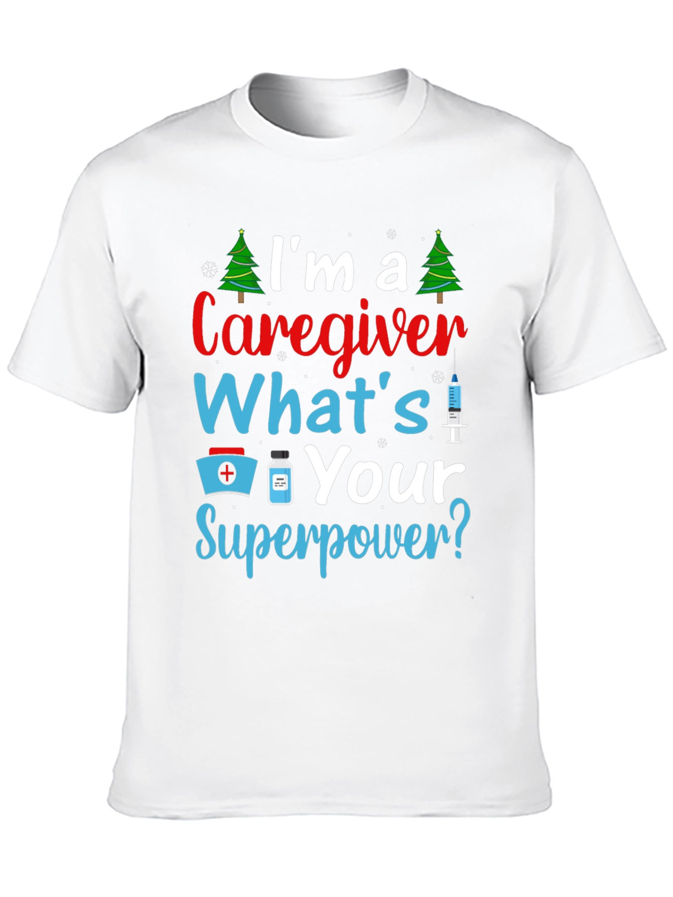 Black Caregiver Superpower Graphic Tee view 10