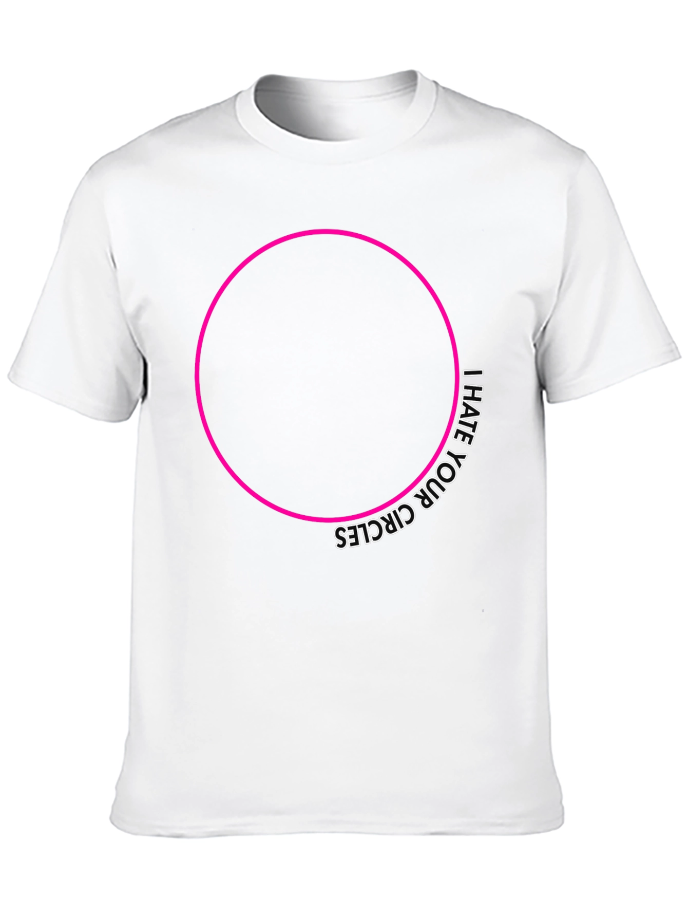 Black I Hate Your Circles Graphic Tee view 10