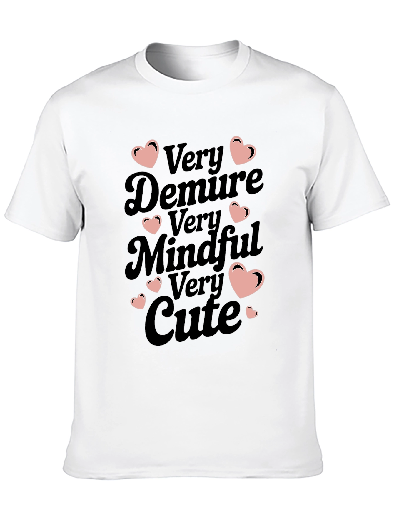 Black Very Demure Mindful Cute Graphic Tee view 10