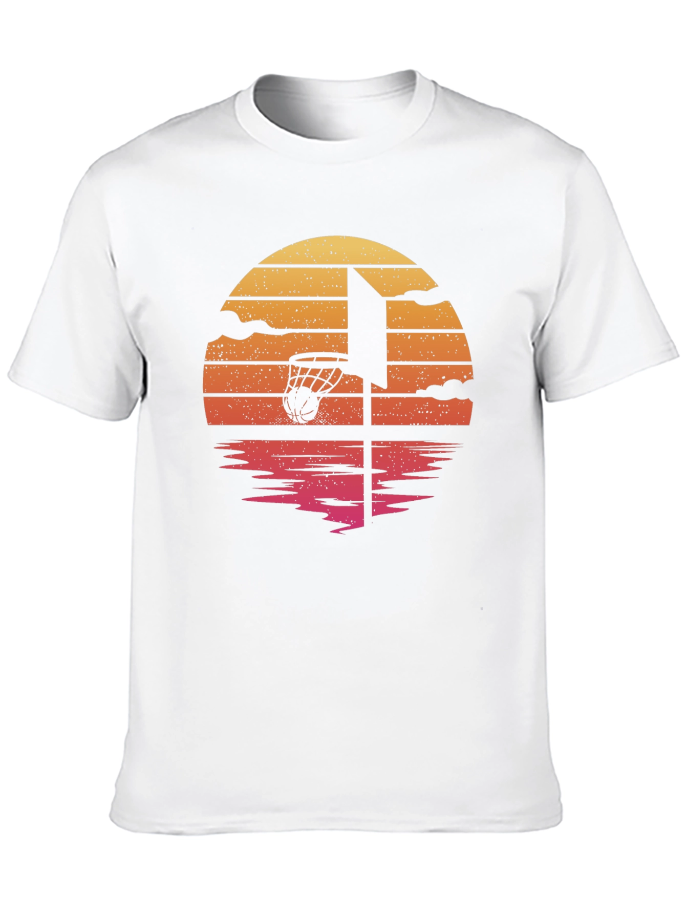 Black Sunset Basketball Graphic Tee view 10