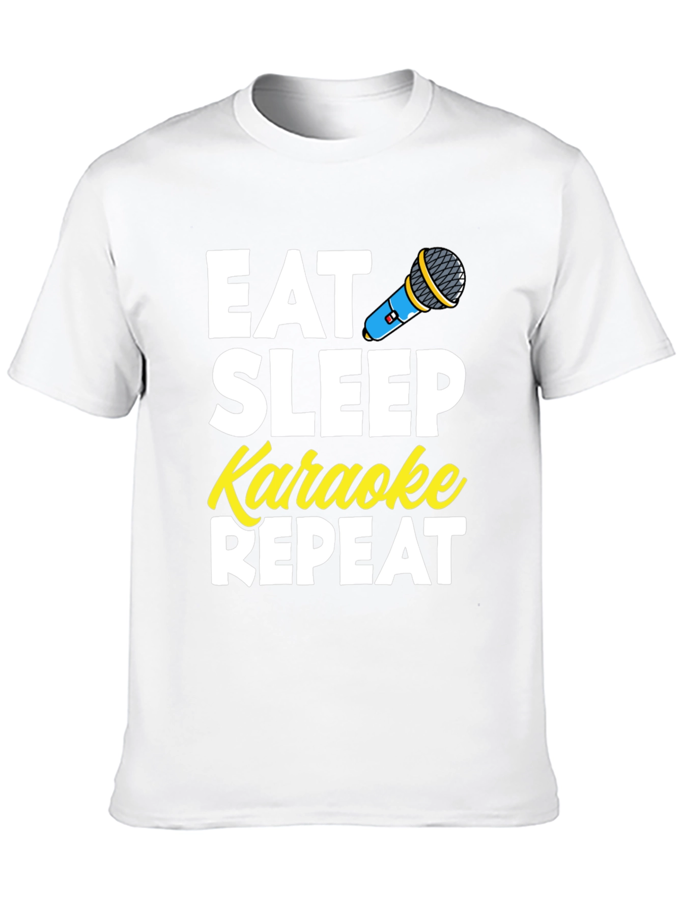 Black Eat Sleep Karaoke Repeat T-Shirt view 10