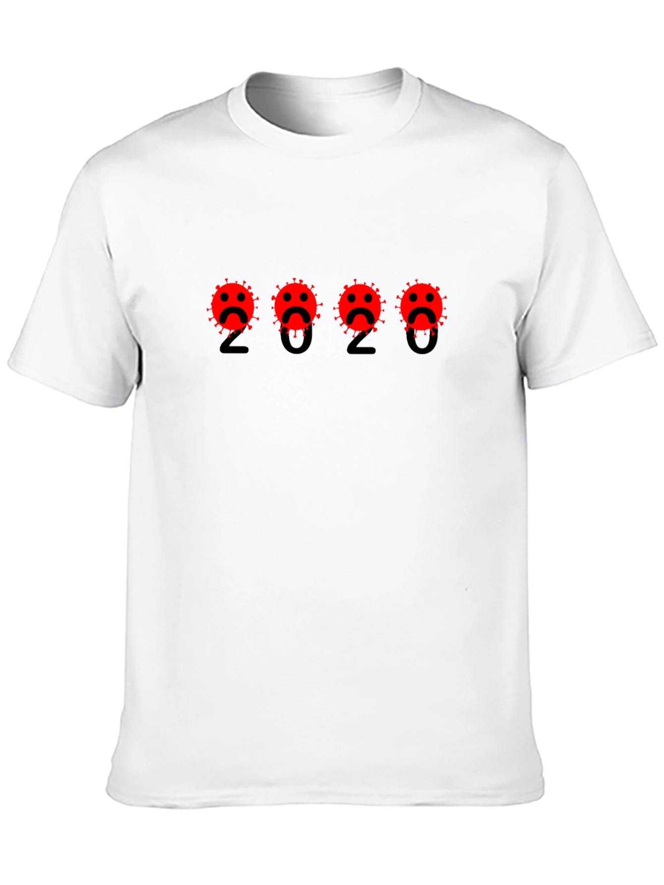 Black 2020 Virus Graphic Tee - Black Cotton T-Shirt view 10