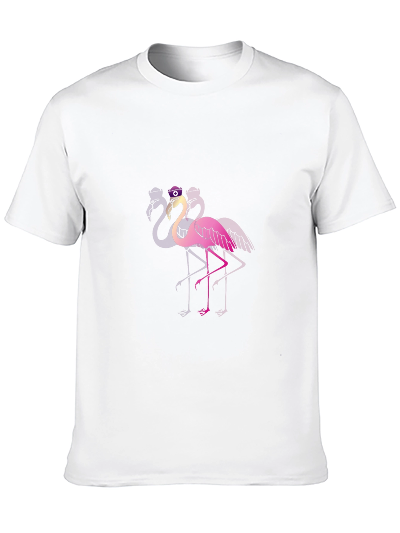 Black Funky Flamingo T-Shirt - Black Cotton Blend view 10