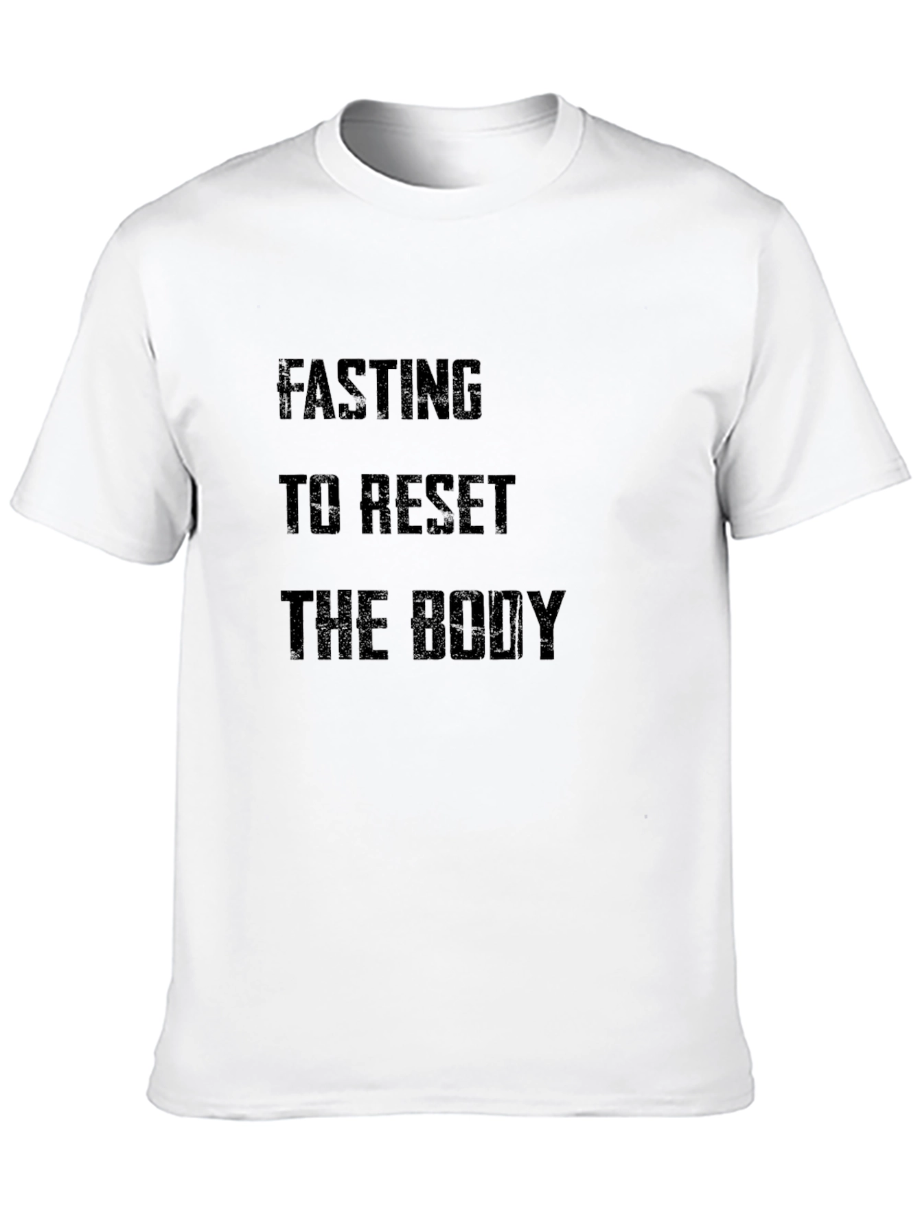 Black Fasting to Reset the Body Black T-Shirt view 10