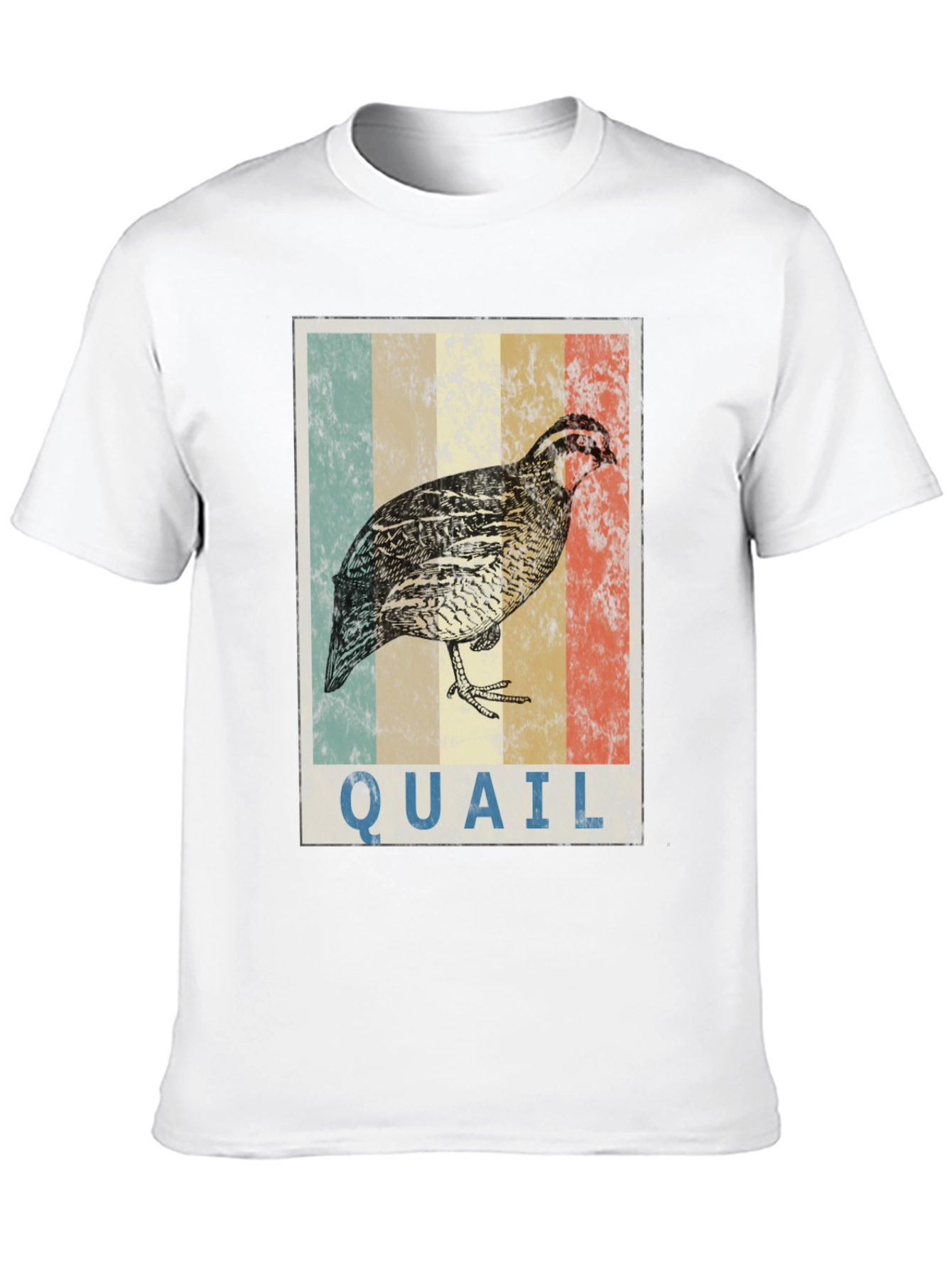 Black Vintage Quail Graphic T-Shirt view 10