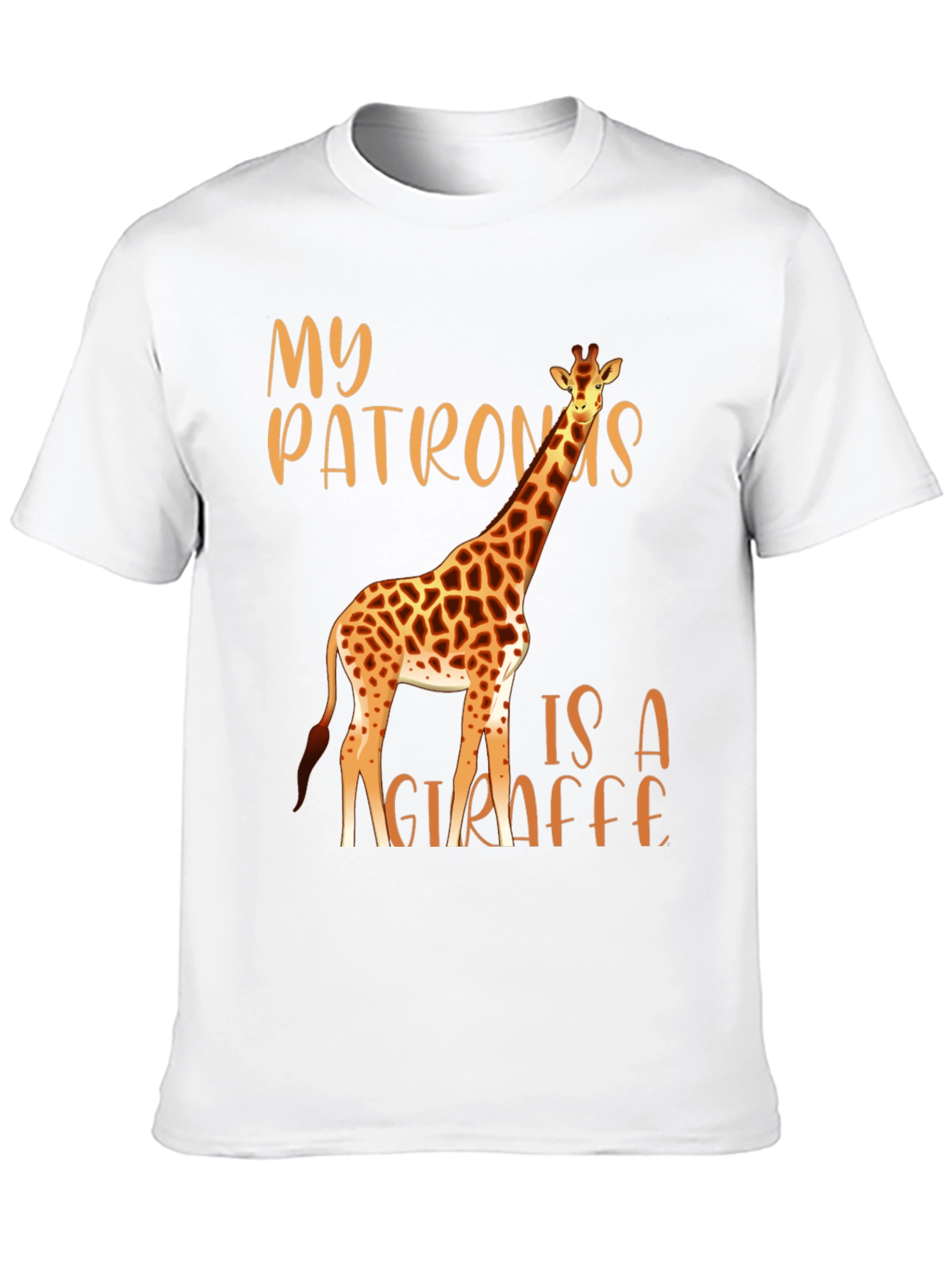 Black My Patronus Is A Giraffe T-Shirt view 10