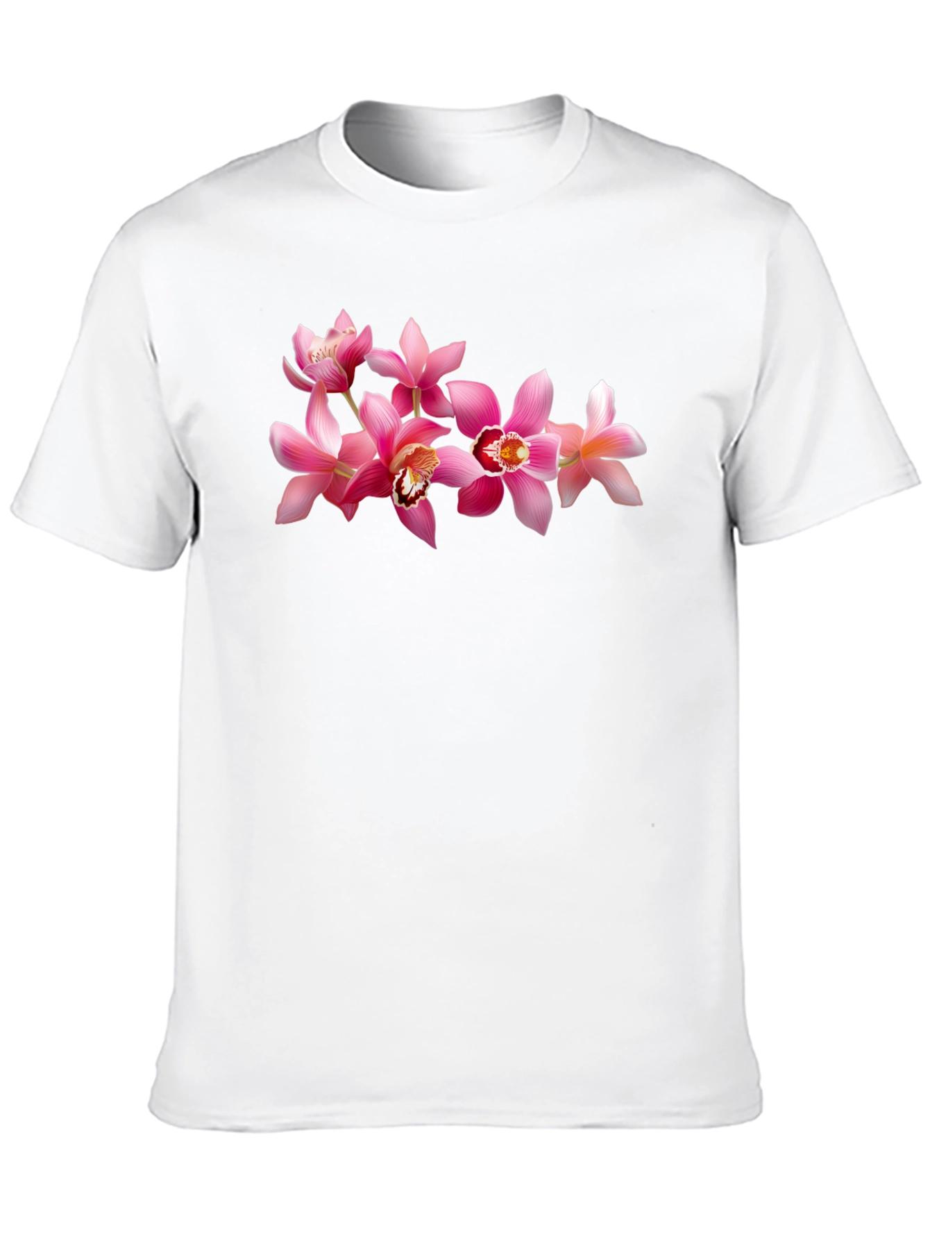 Black Floral Print Crew Neck T-Shirt view 10