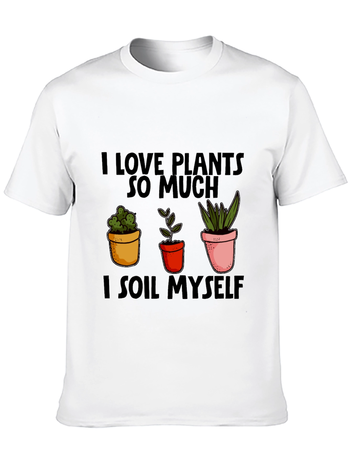 Black I Love Plants T-Shirt Funny Gardening Shirt view 10
