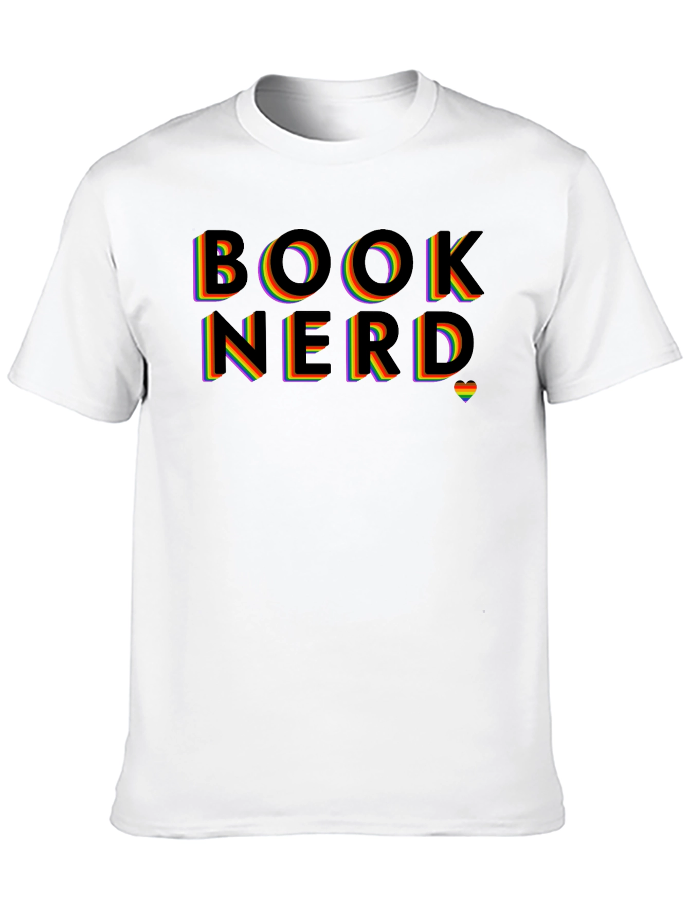 Black Rainbow Book Nerd T-Shirt view 10