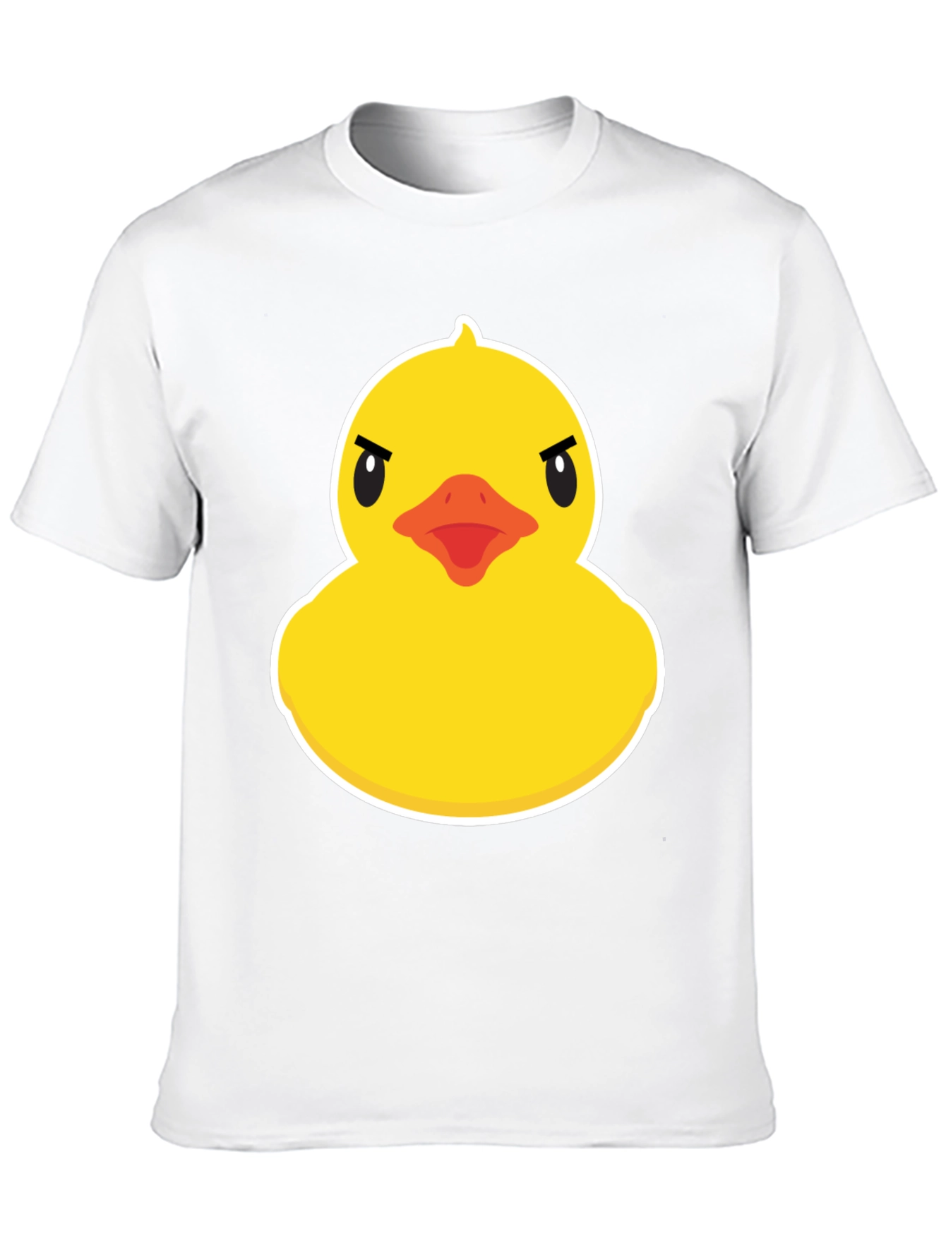 Black Angry Duck Graphic T-Shirt - Unique Design view 10
