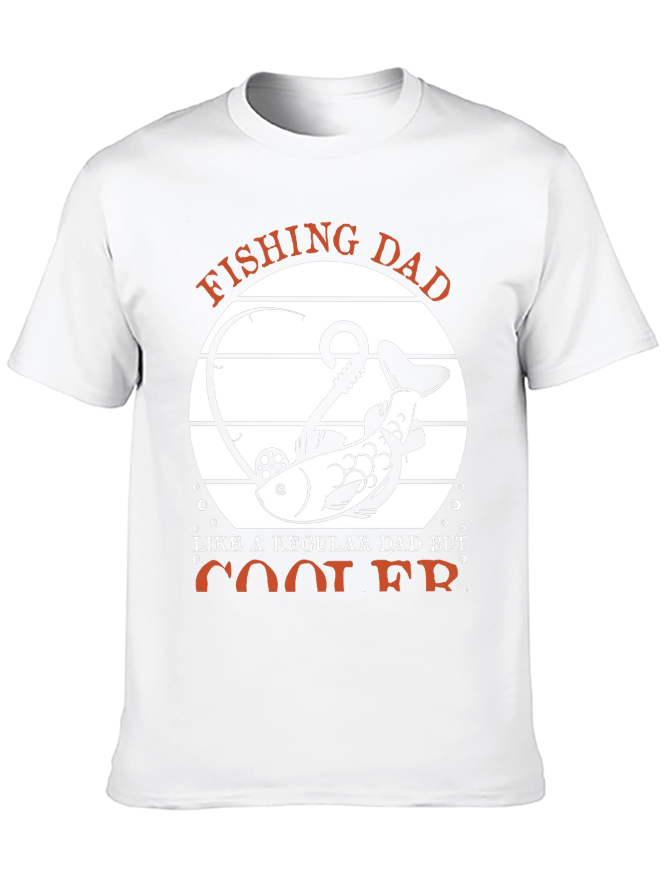 Black Fishing Dad T-Shirt - Cool Dad Graphic Tee view 10
