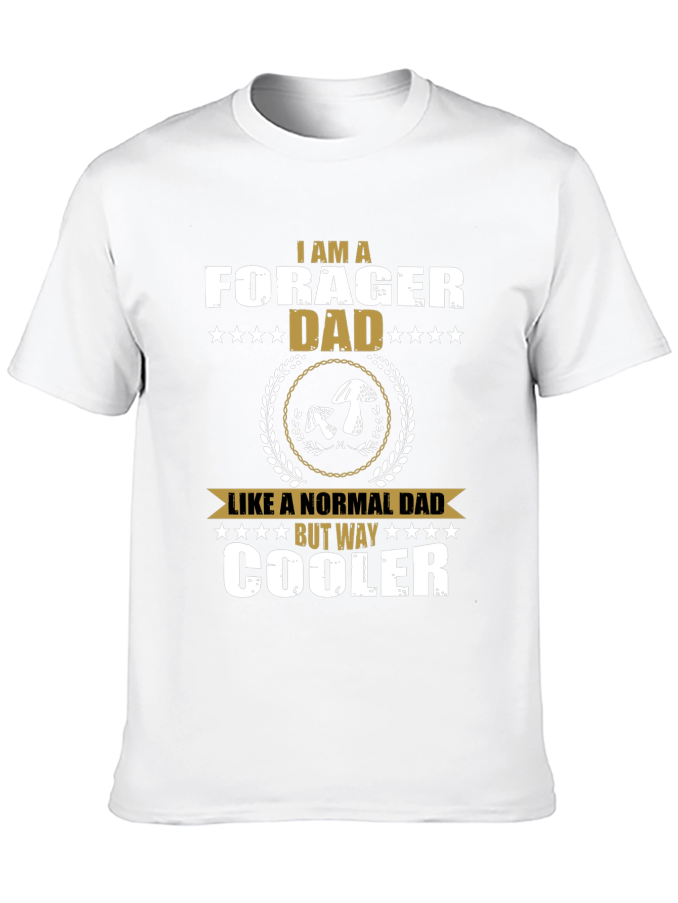 Black Forager Dad Graphic Tee - Cool Mushroom Lover Shirt view 10