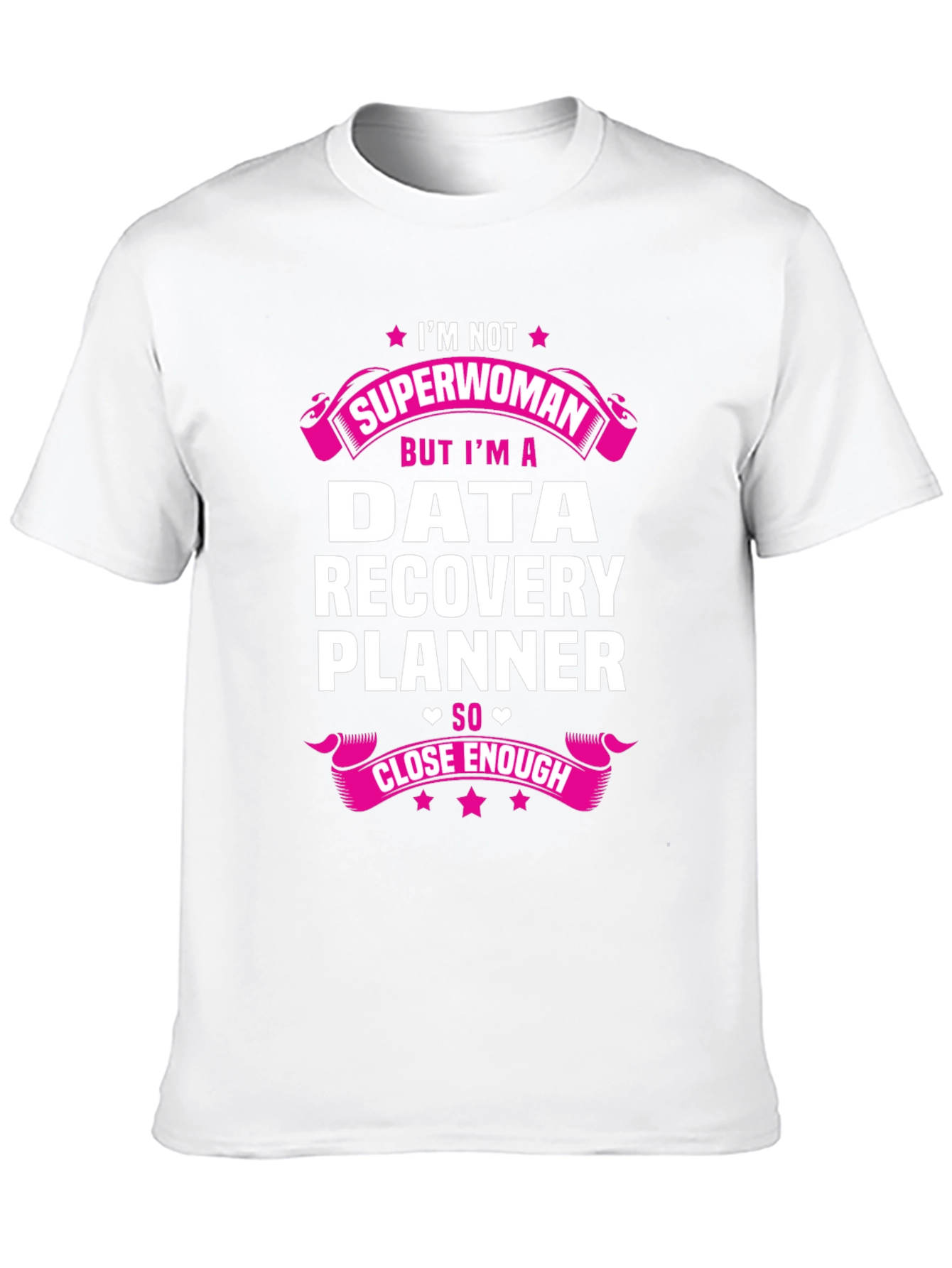 Black Data Recovery Planner Novelty T-Shirt view 10
