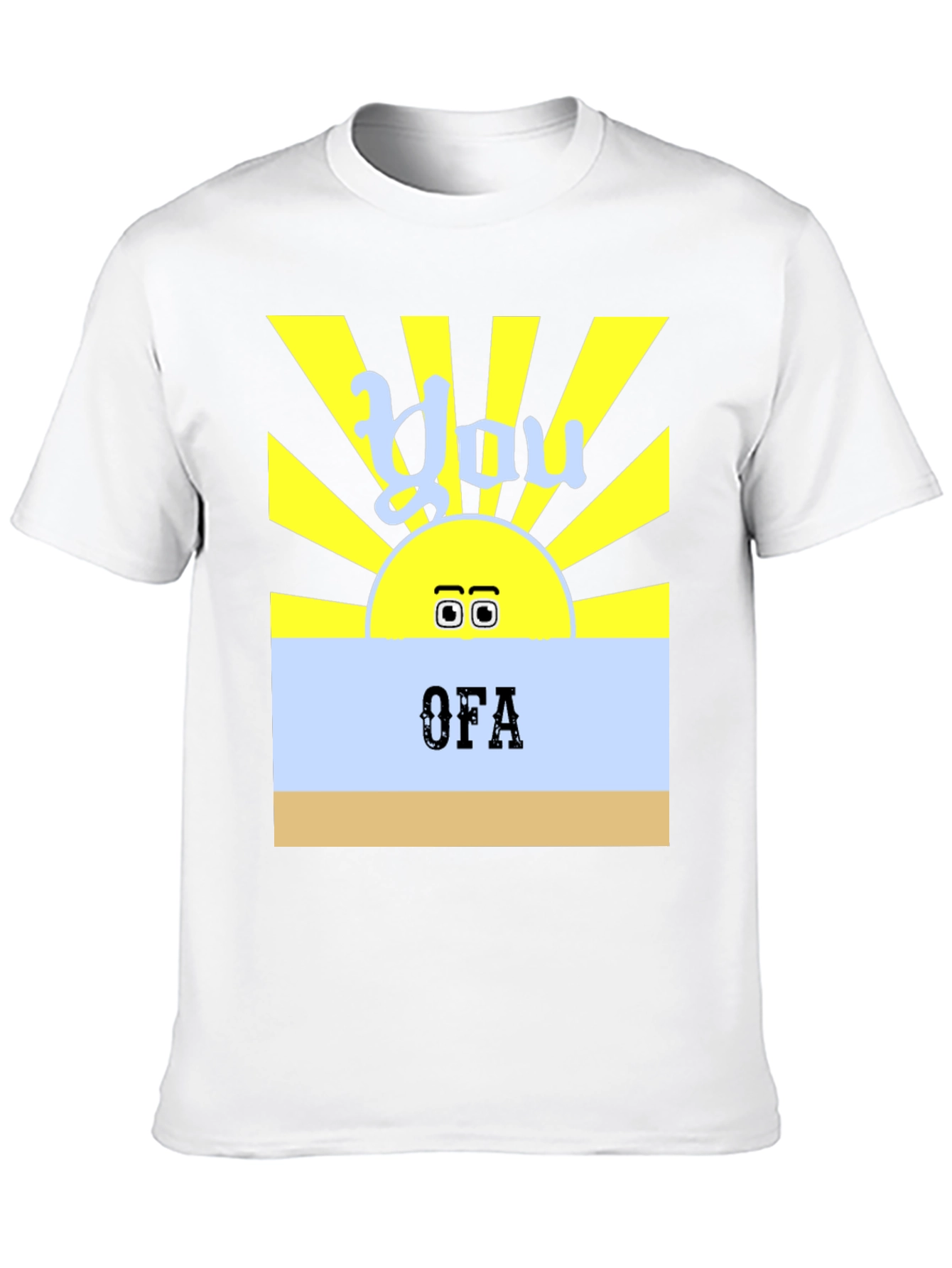 Black You OFA T-Shirt - Funny Sun Design view 10