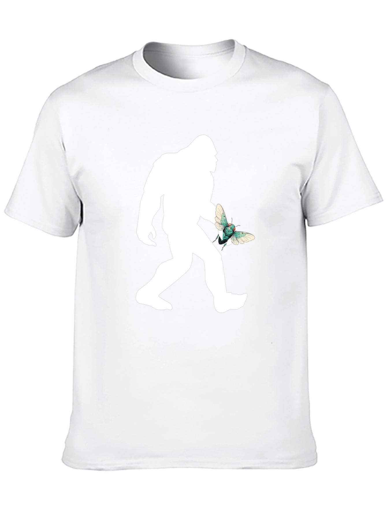 Black Sasquatch & Butterfly Graphic T-Shirt - Black view 10