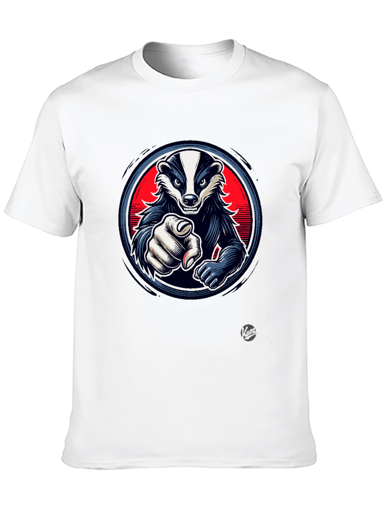 Black Cool Badger Graphic T-Shirt view 10