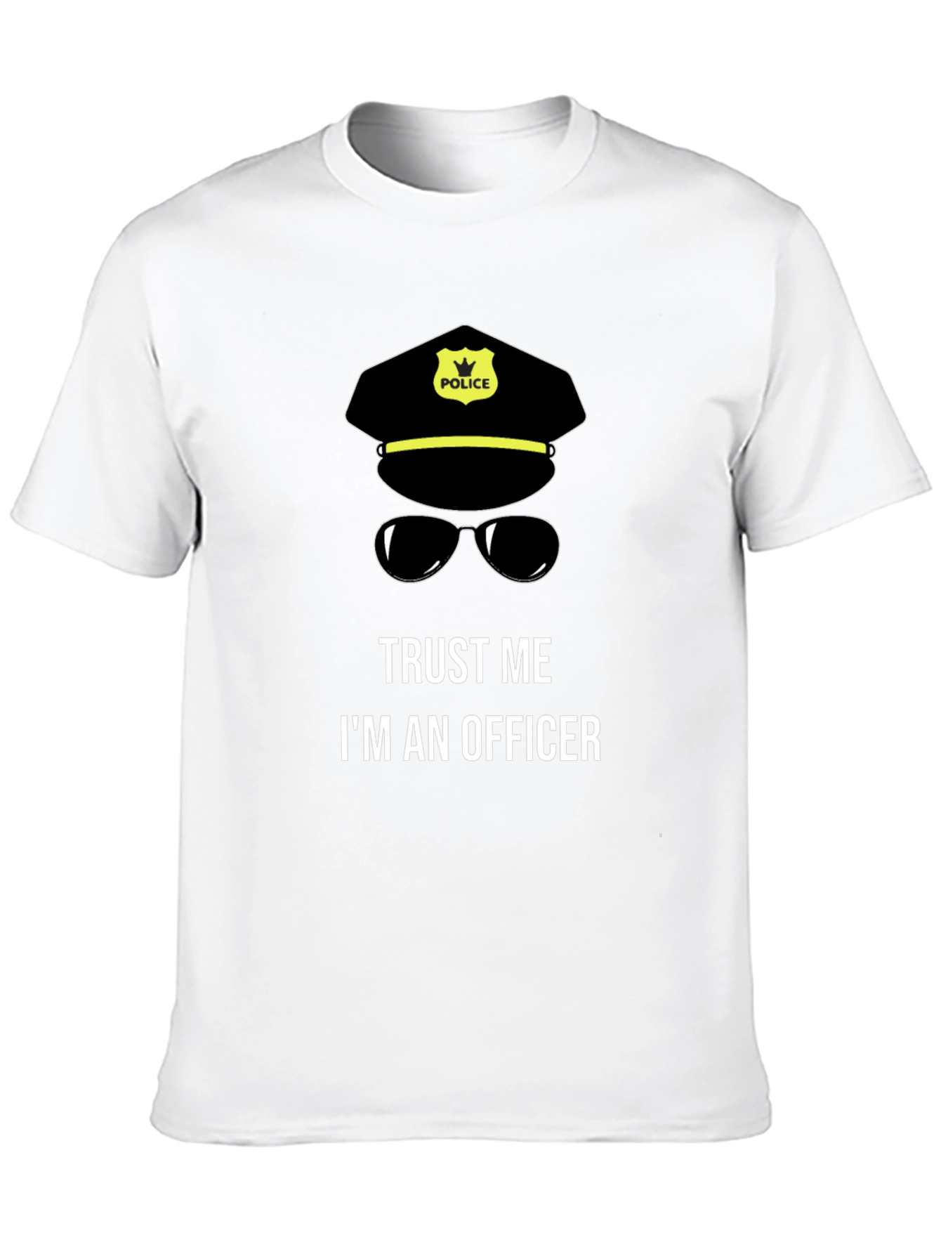 Black Trust Me I'm an Officer T-Shirt view 10