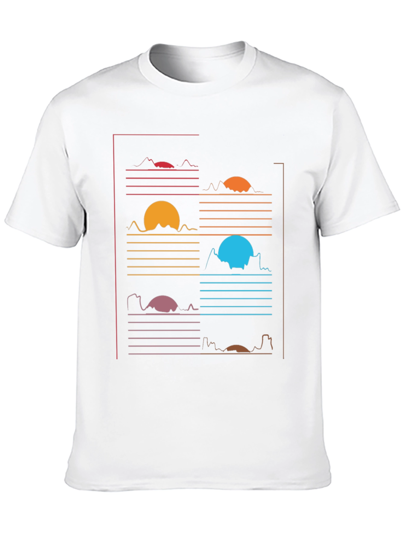 Retro Sunset Graphic Tee - Unique Design - 10