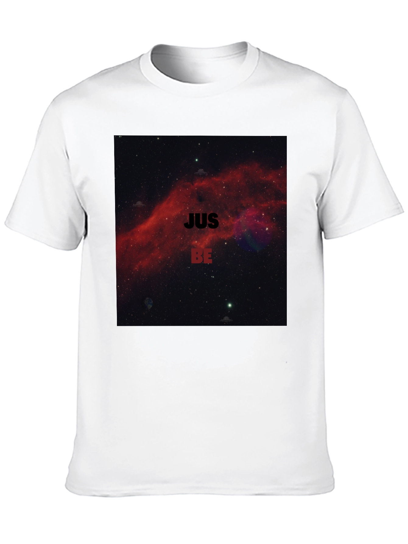 Black Just Be Nebula T-Shirt - Relaxed Fit view 10