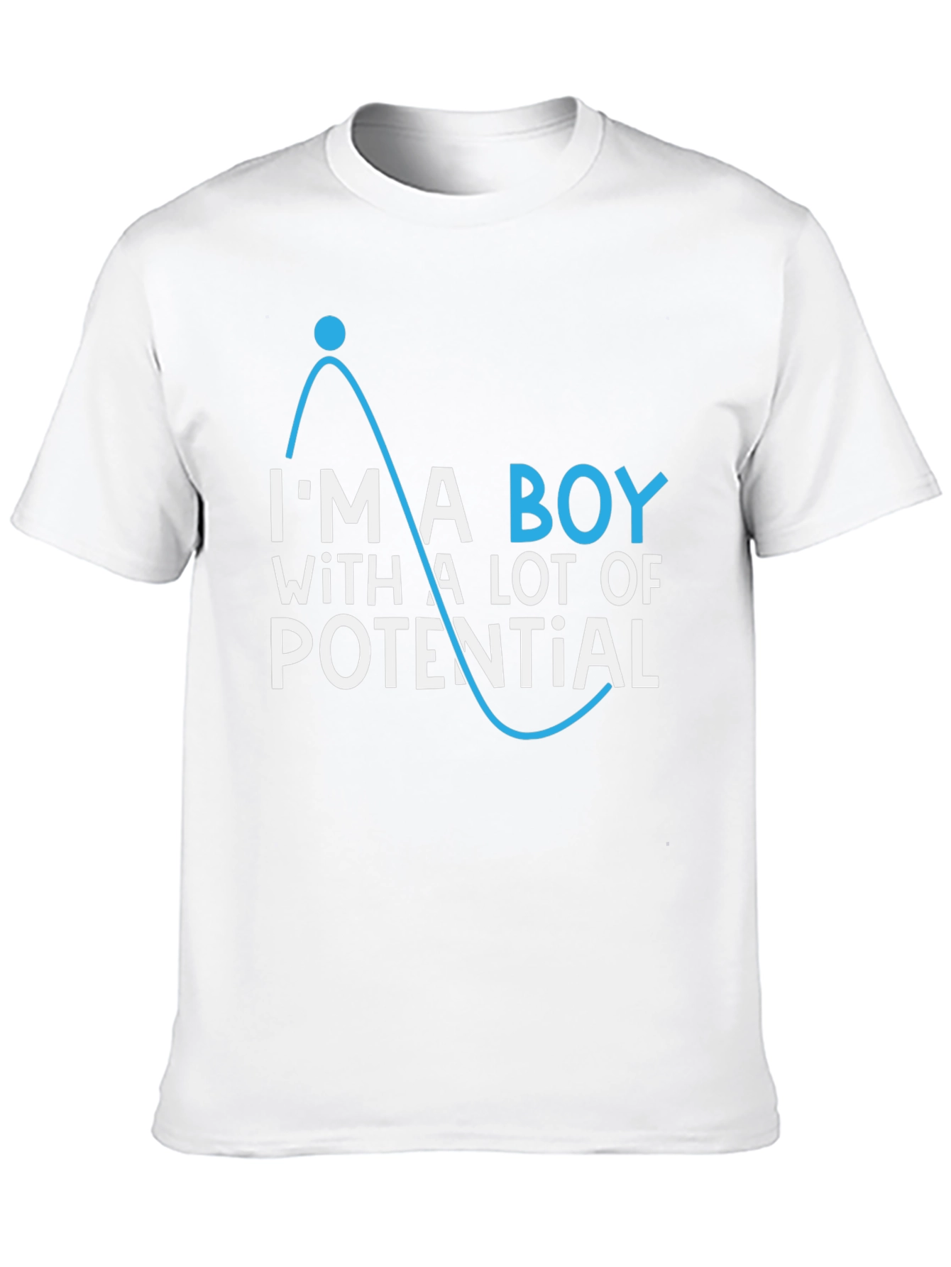Black Potential Boy T-Shirt - Funny Physics Tee view 10
