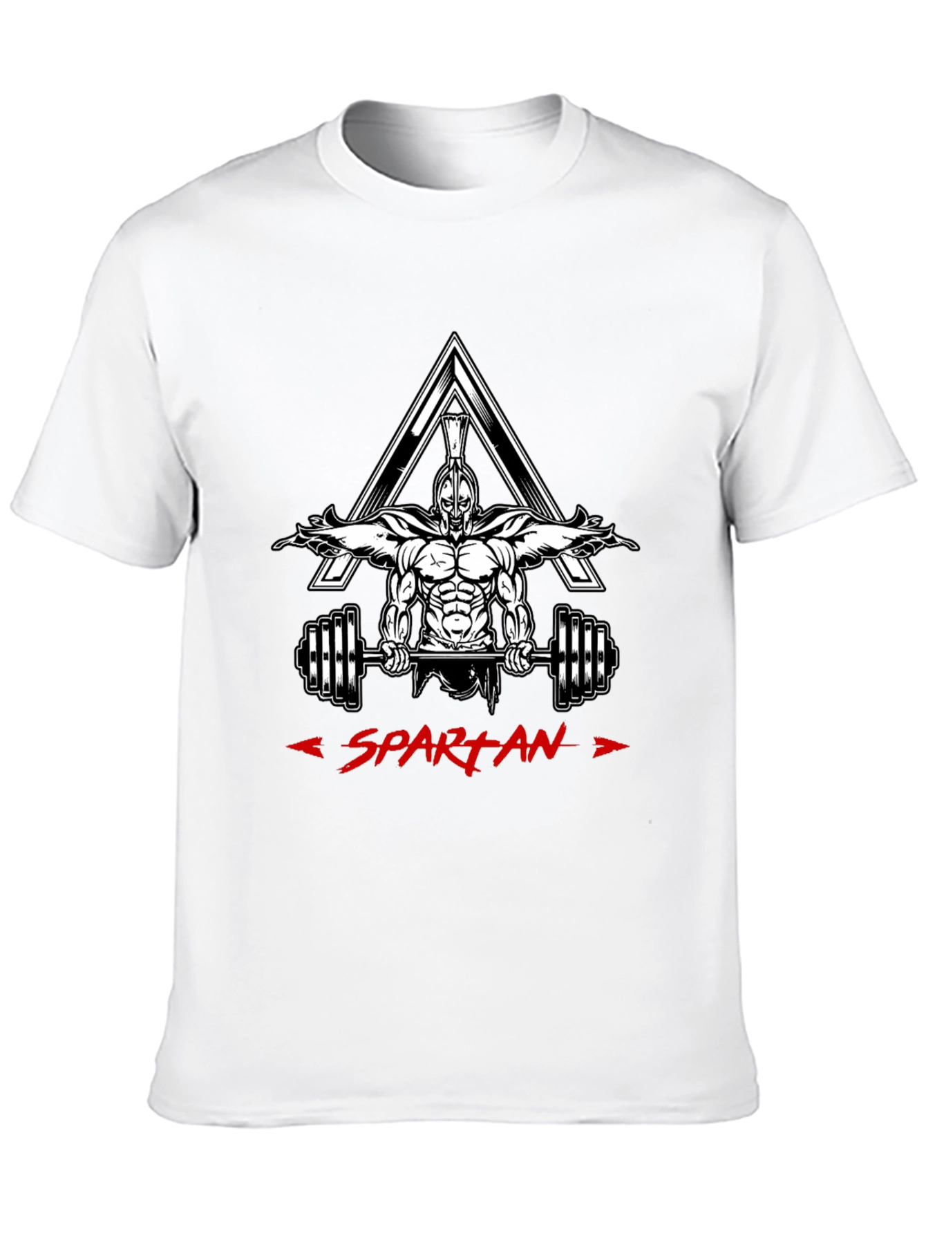 Black Spartan Gym Workout Black T-Shirt view 10