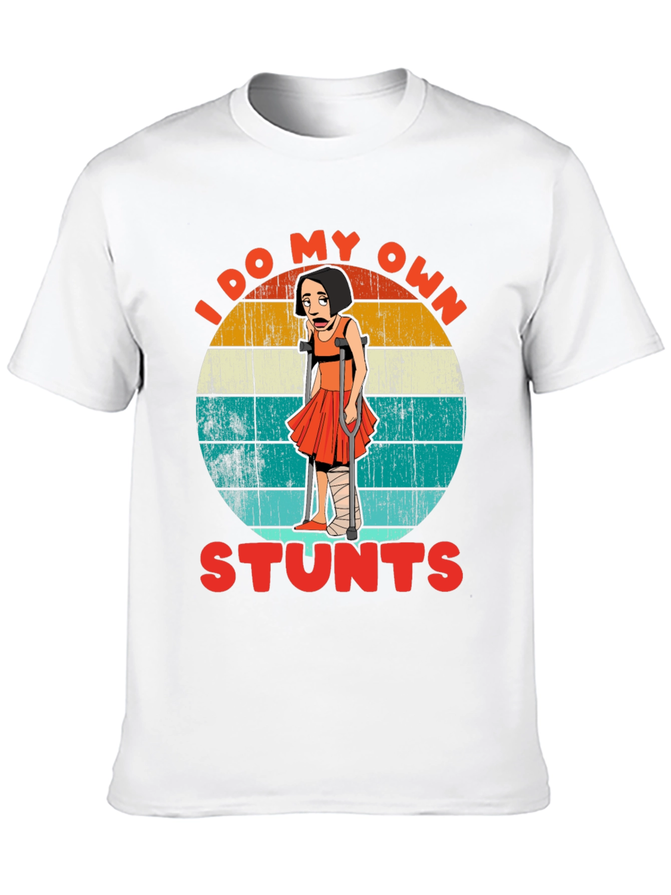 Black I Do My Own Stunts Graphic T-Shirt view 10