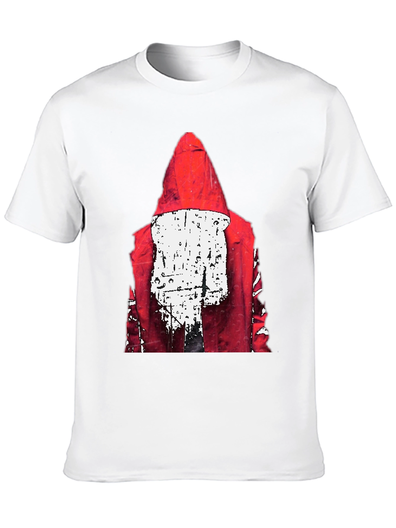 Black Red Hood Graphic Print Black T-Shirt view 10