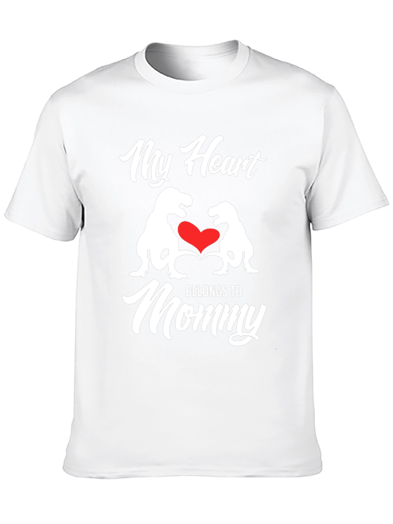 Black My Heart Belongs to Mommy T-Shirt view 10