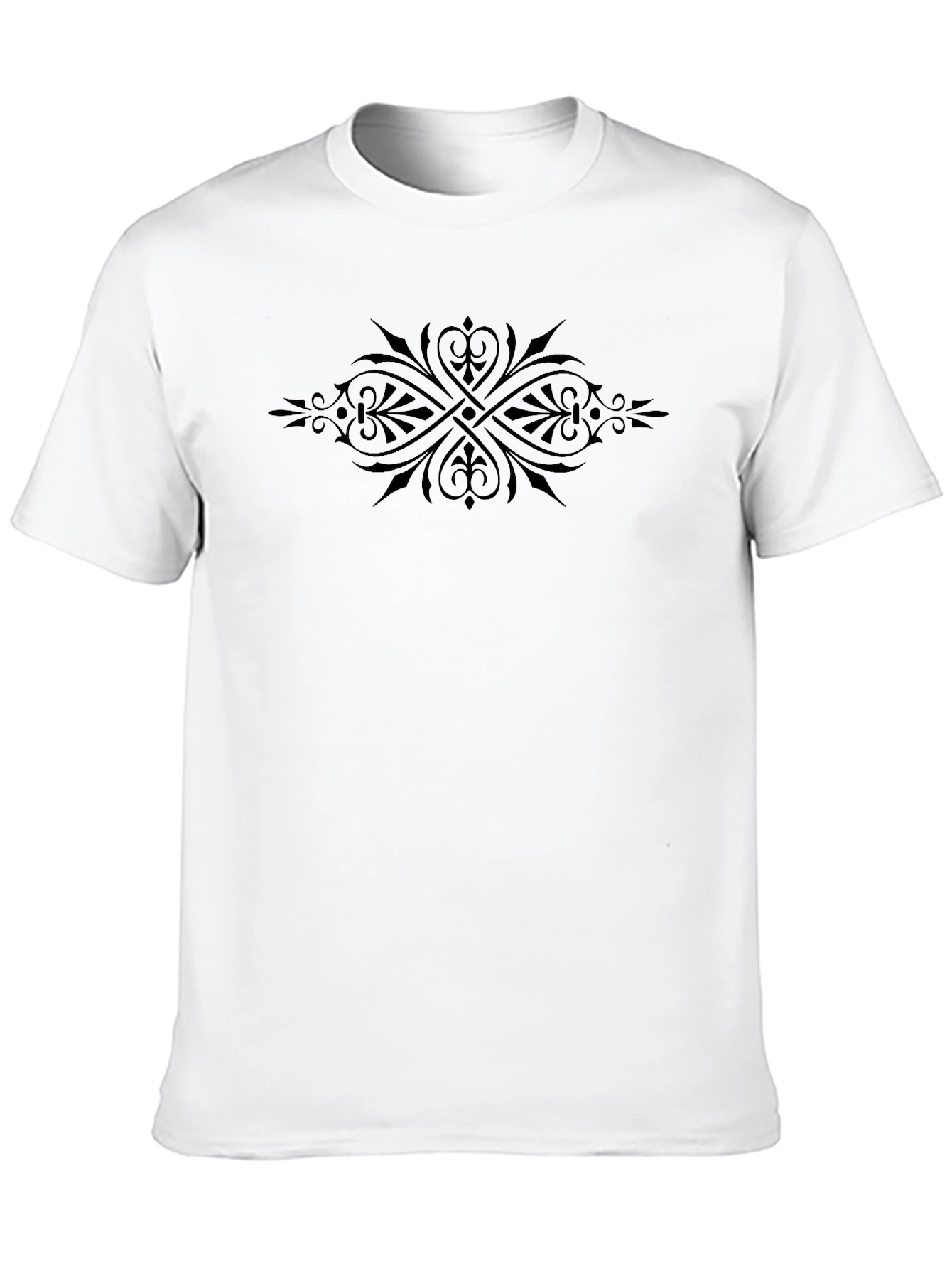 Black Elegant Black Graphic Tee - Stylish Unisex Top view 10