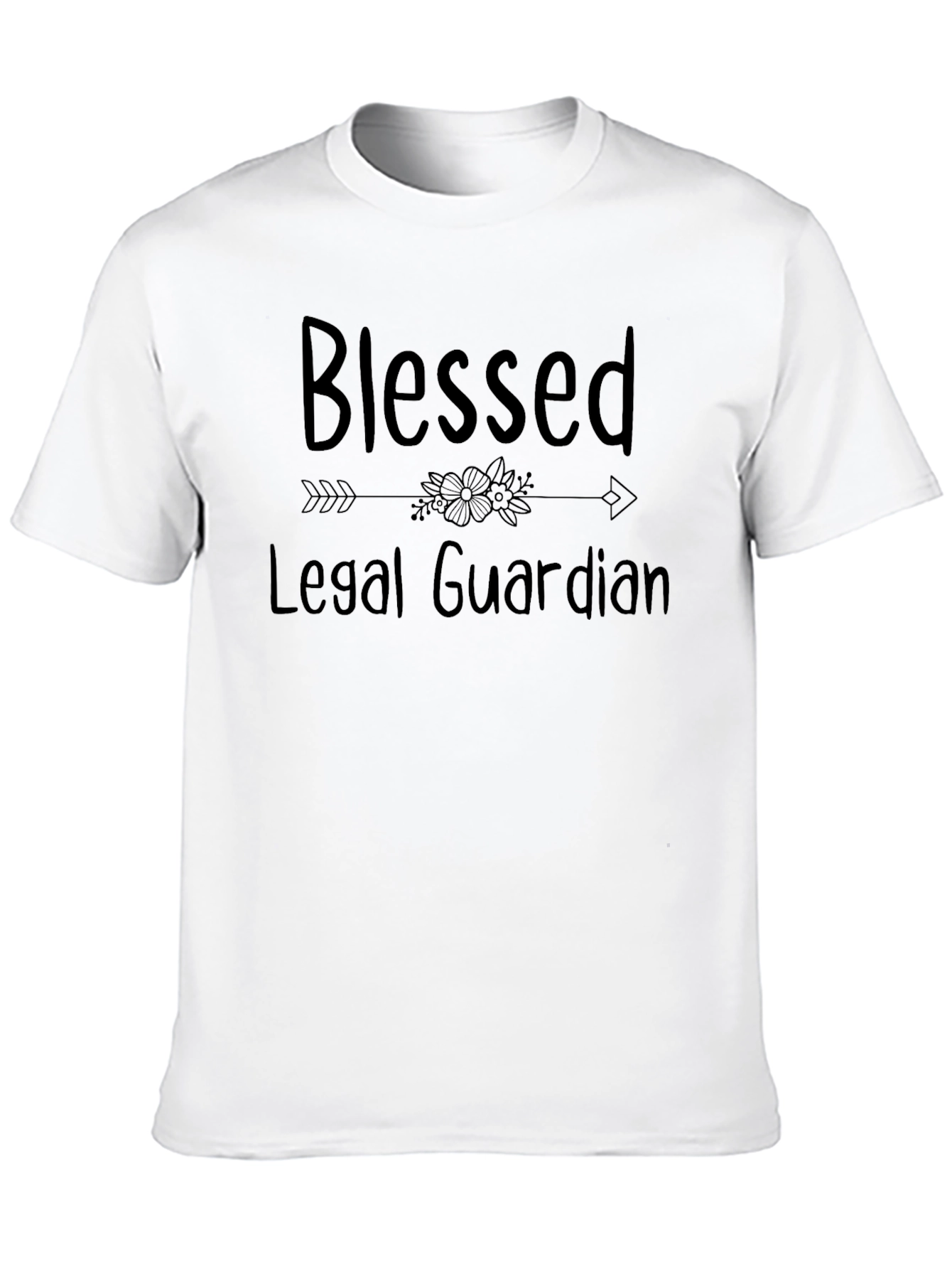 Black Blessed Legal Guardian Graphic T-Shirt view 10