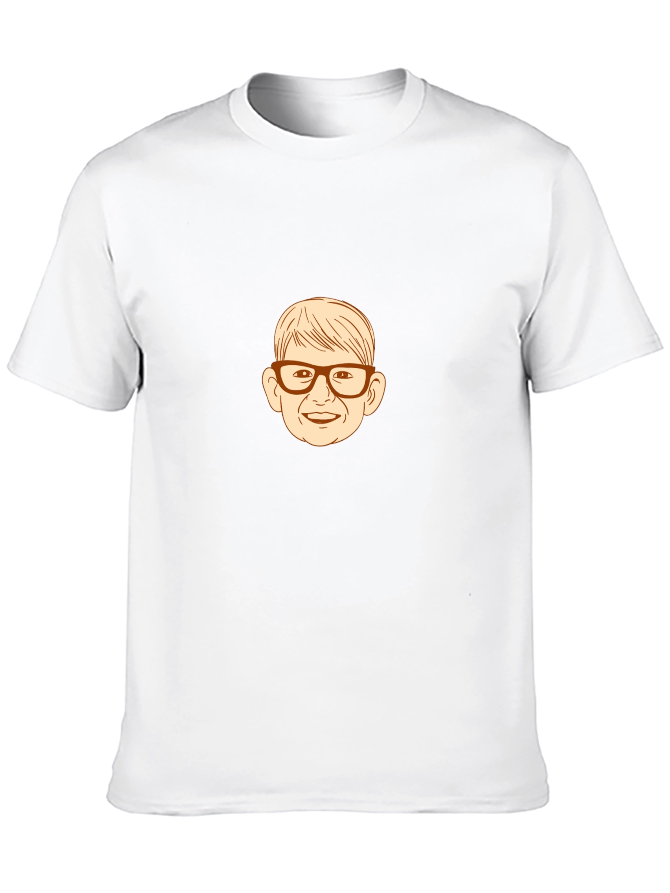 Black Funny Cartoon Face Black T-Shirt view 10