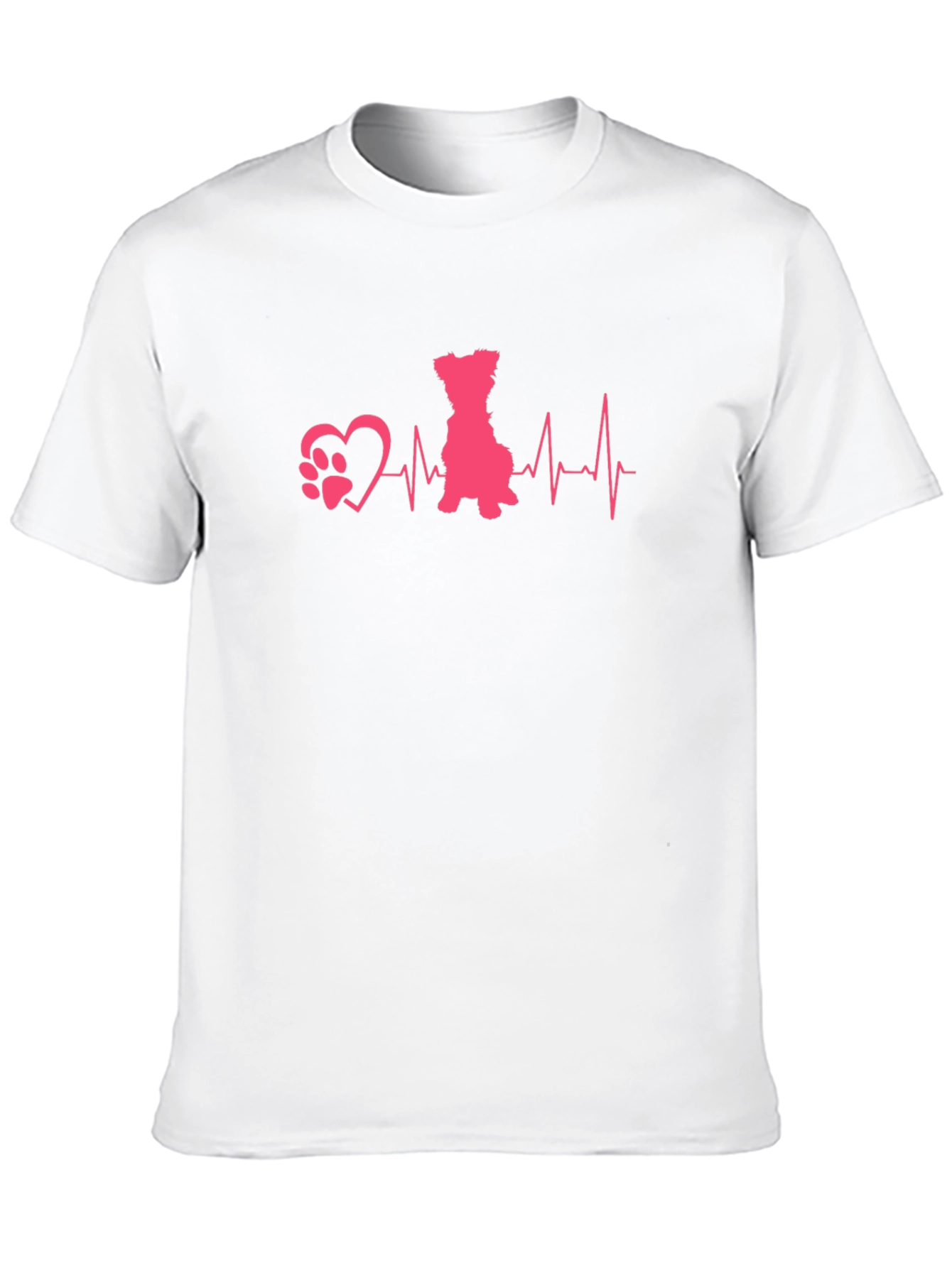 Black Dog Heartbeat T-Shirt - Pet Lover Tee view 10