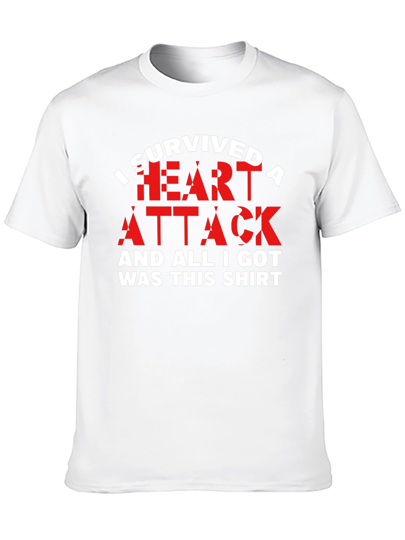 Black I Survived a Heart Attack T-Shirt - Funny Recovery Tee view 10