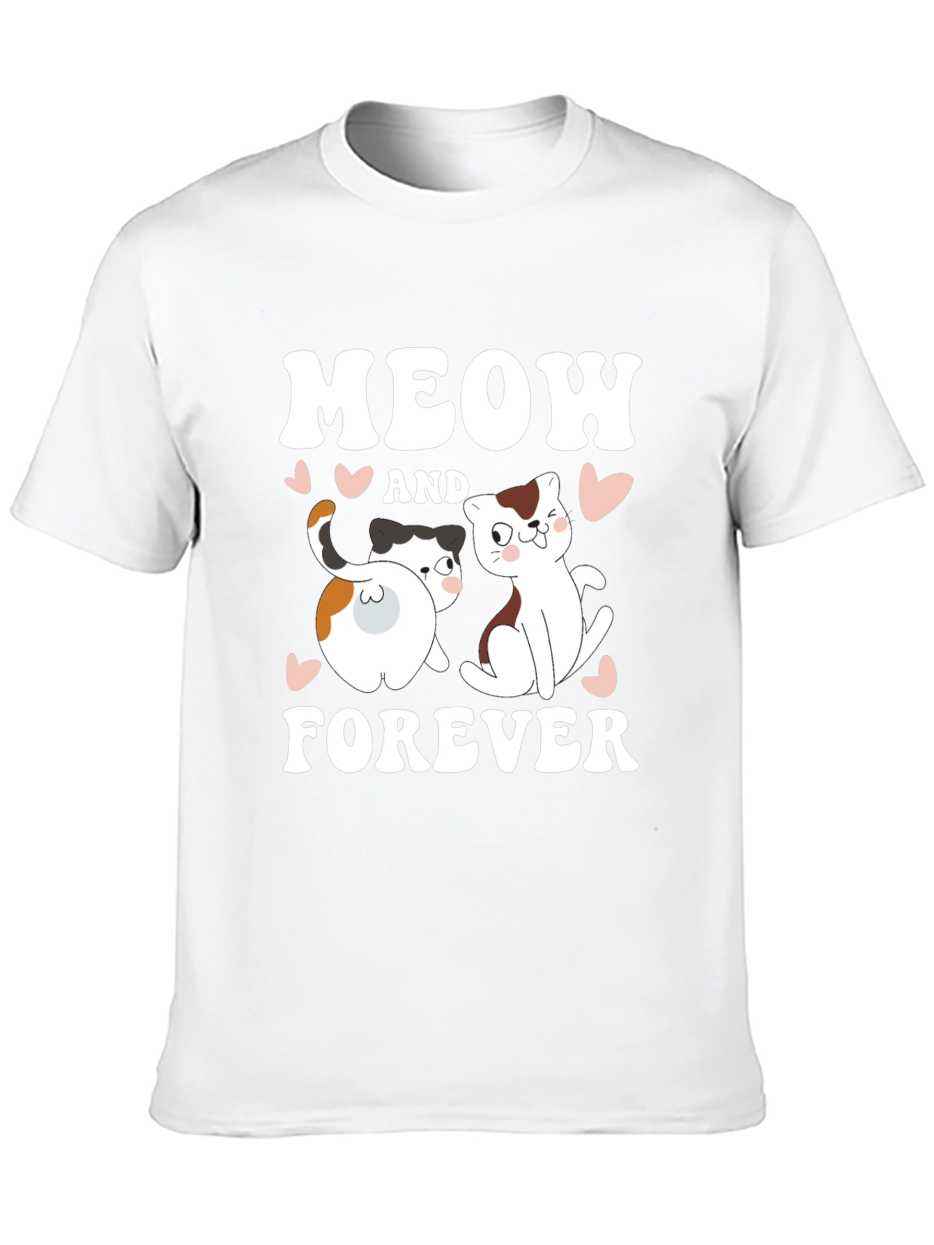 Meow and Forever Cat Lover T-Shirt - 10