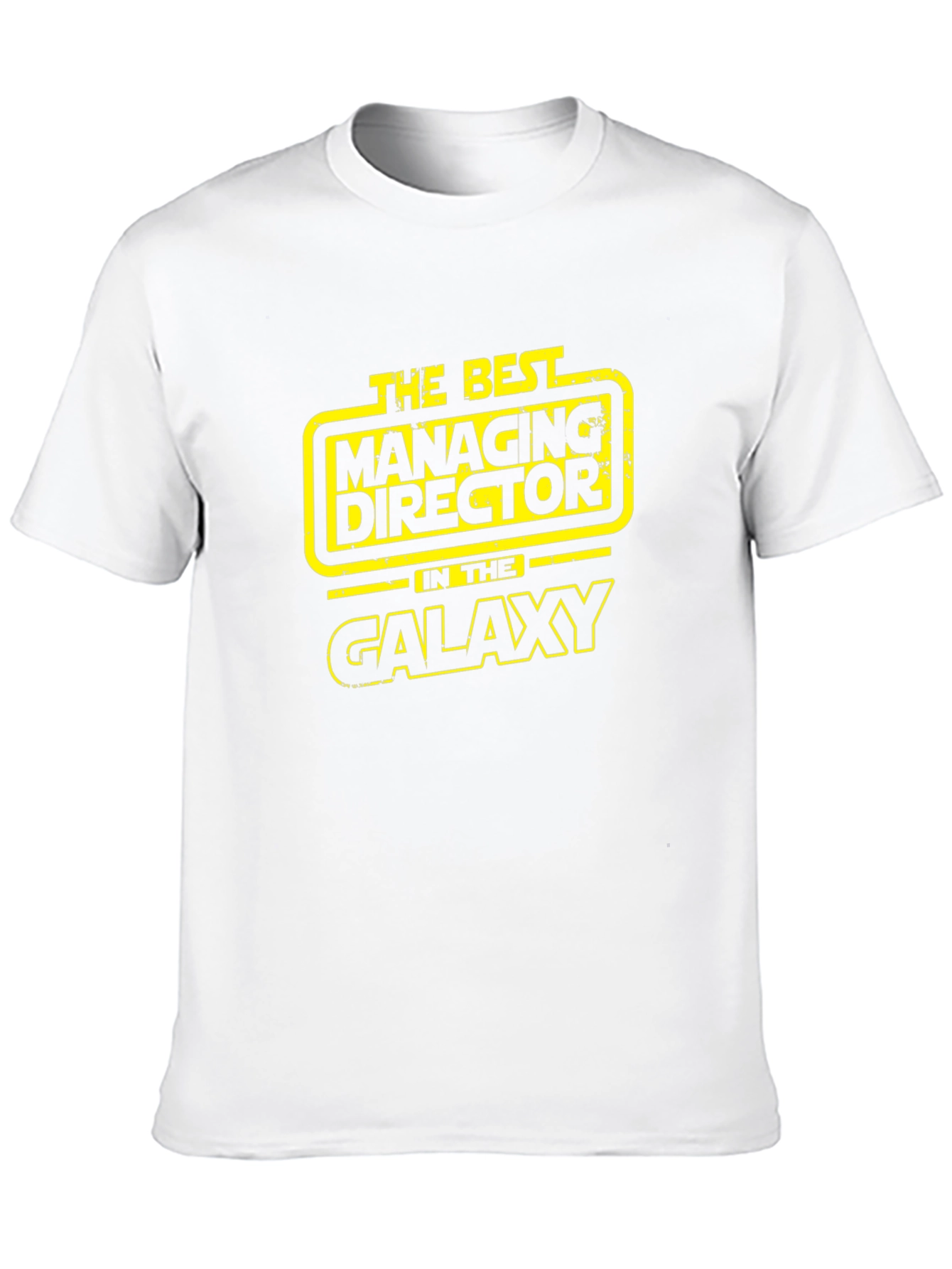 Black Best Managing Director in Galaxy Black T-Shirt view 10