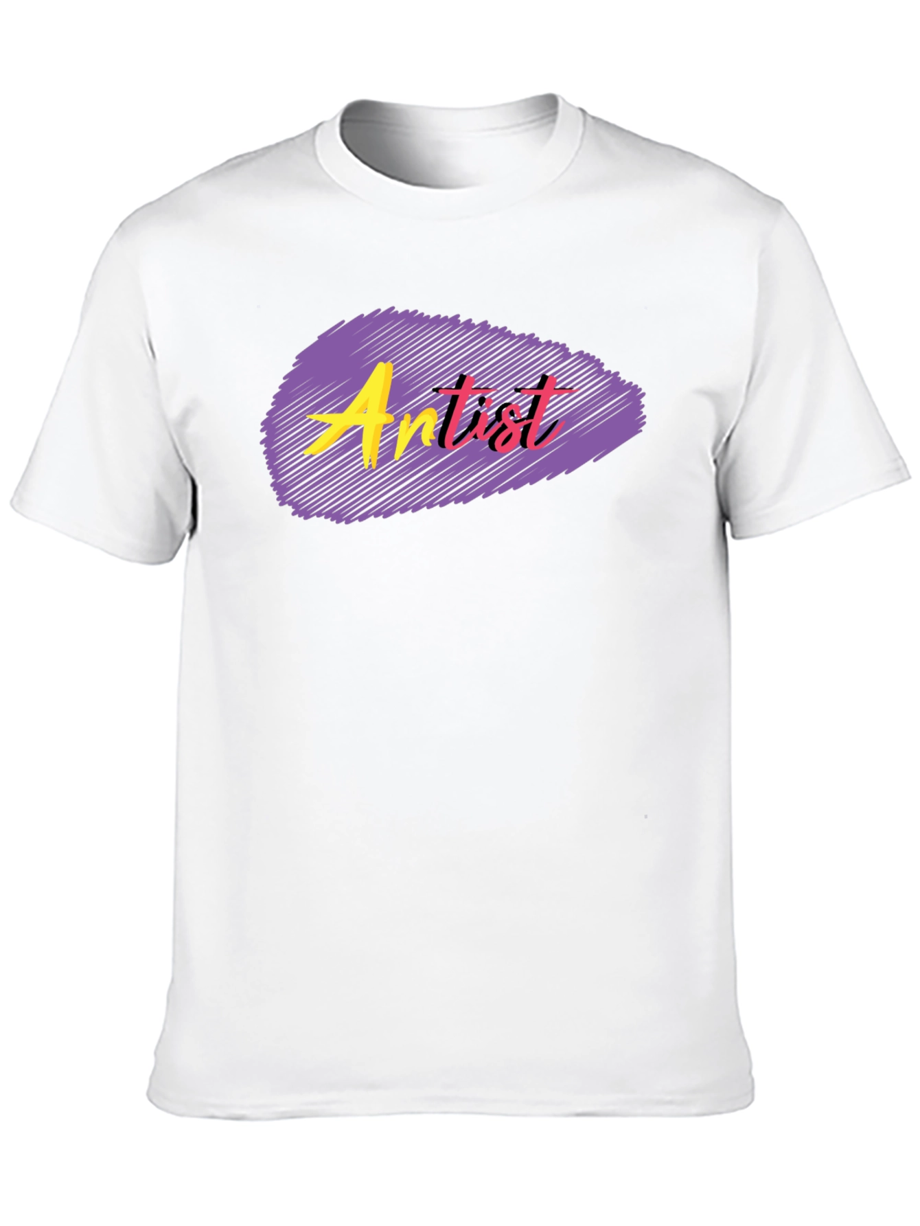 Black Artist T-Shirt - Black, Graphic Tee view 10