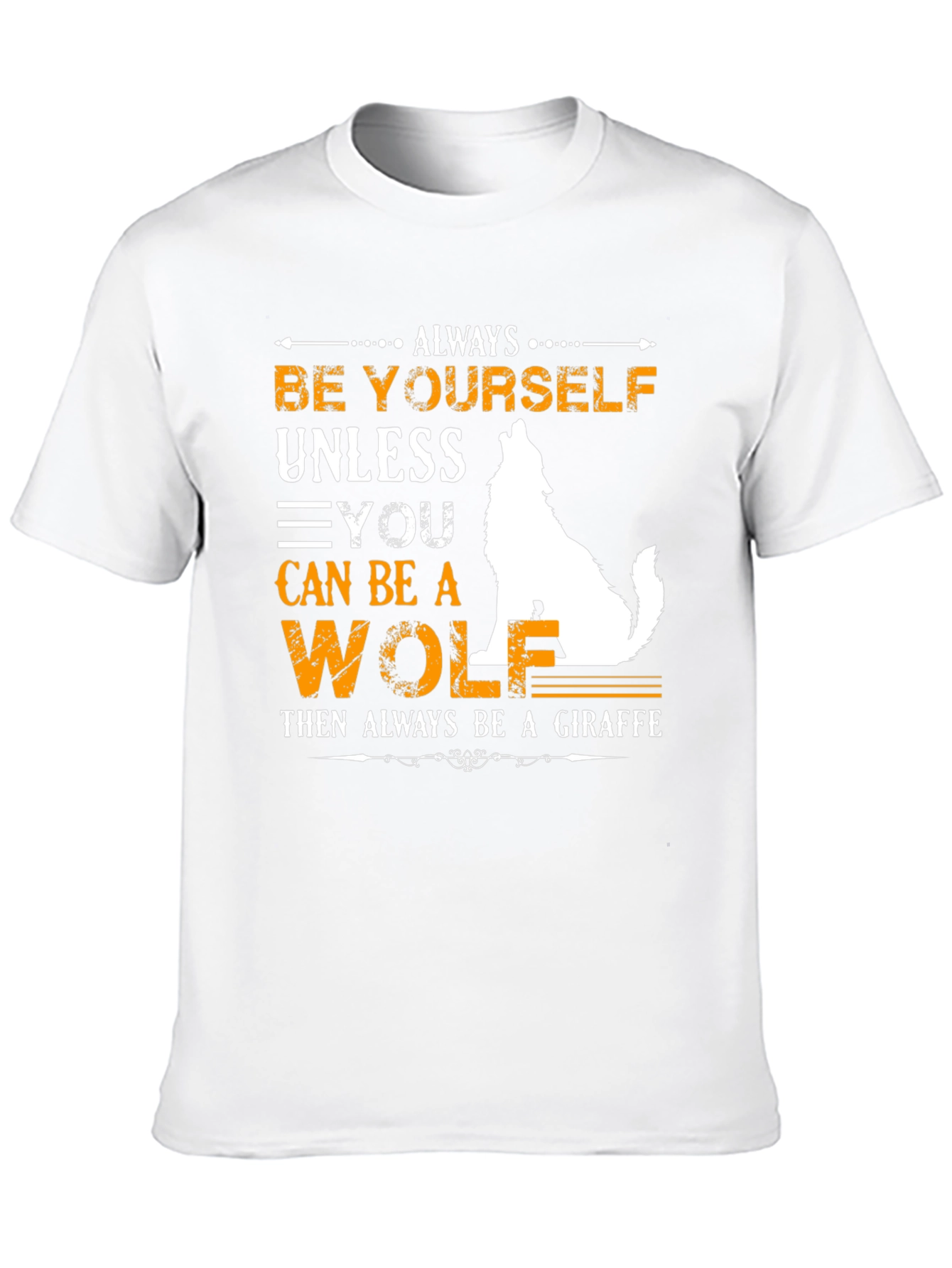 Black Be Yourself Wolf/Giraffe Graphic Tee view 10