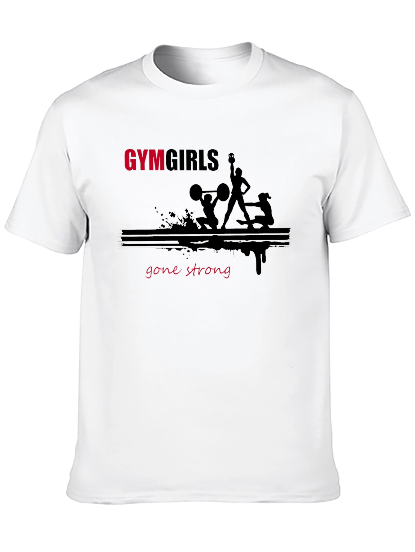 Black Gym Girls Gone Strong Black T-Shirt view 10